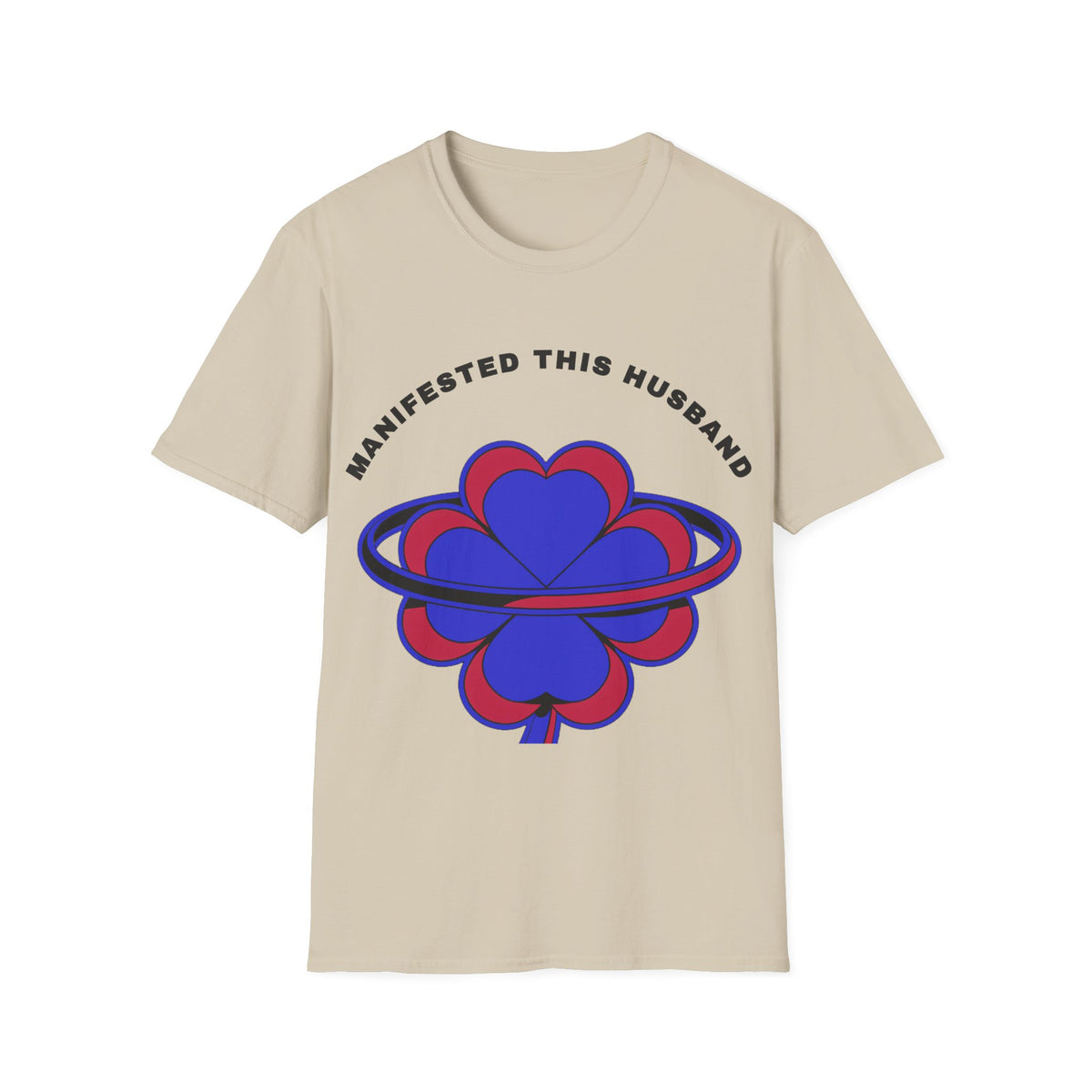 Manifested This Husband T-Shirt — Psychedelic Four-Leaf Clover Graphic Tee - Trending Now - September 2026