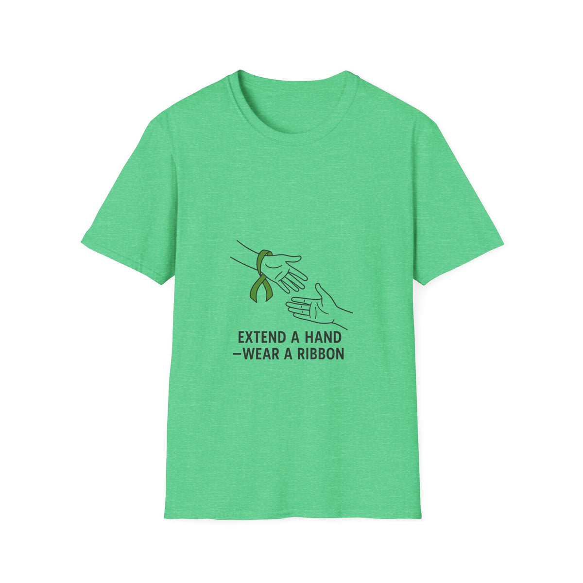 Awareness Ribbon T-Shirt — "Extend a Hand, Wear a Ribbon" - Trending Now - October 2026