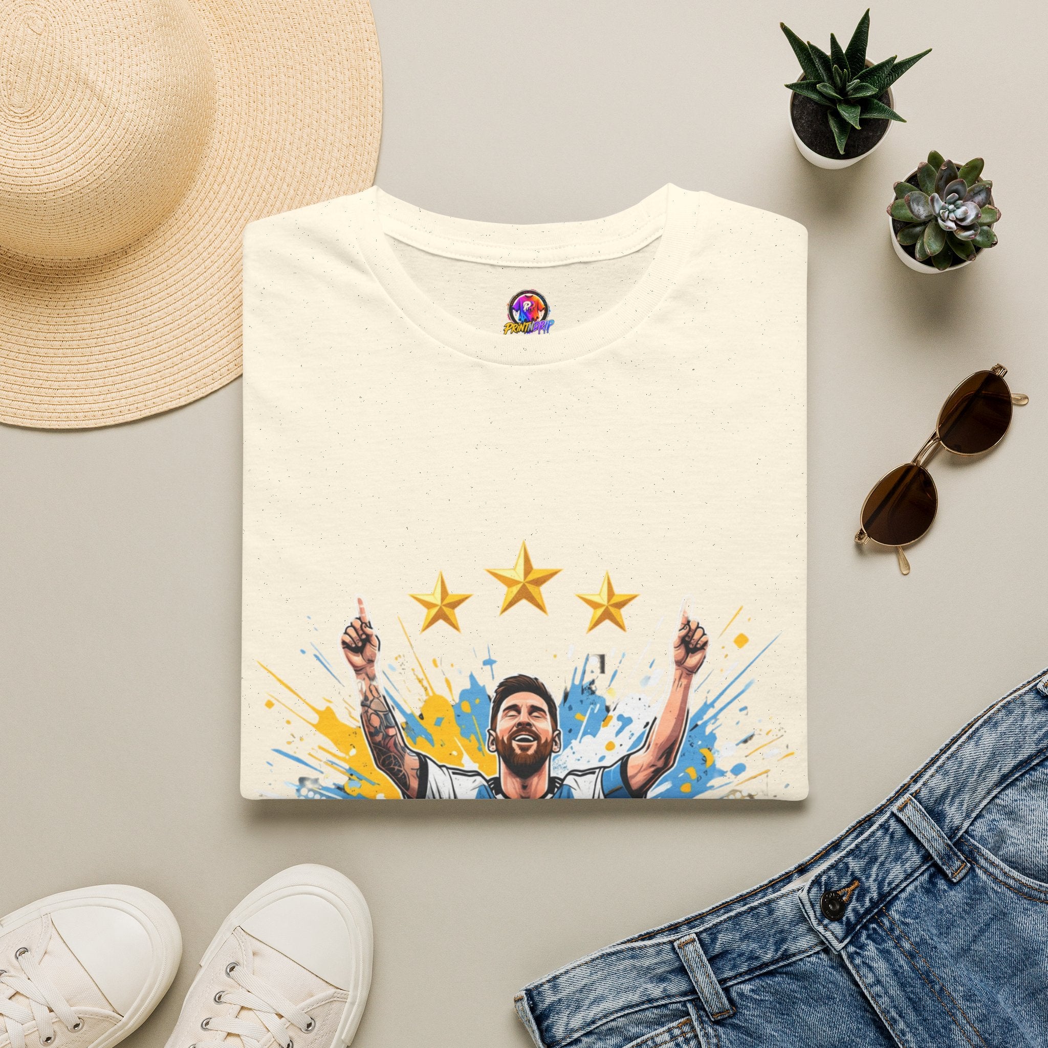 Argentina Messi  Soccer T‑Shirt — Argentina Messi 10 Fan Tee
