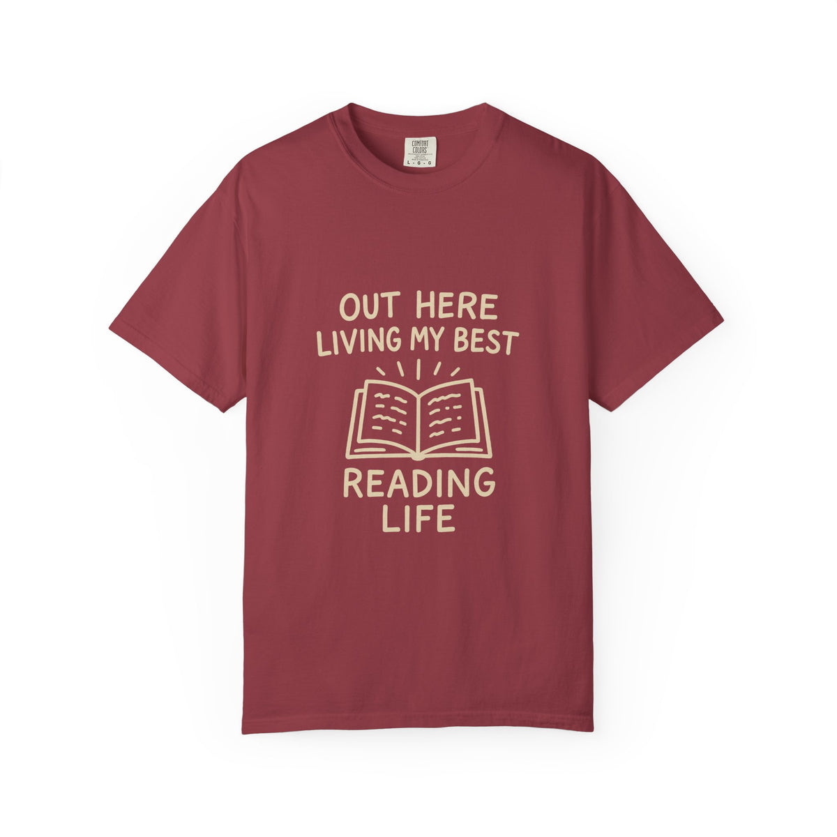 Reading Life T-Shirt — "Out Here Living My Best Reading Life" Book Lover Tee - Trending Now - October 2026
