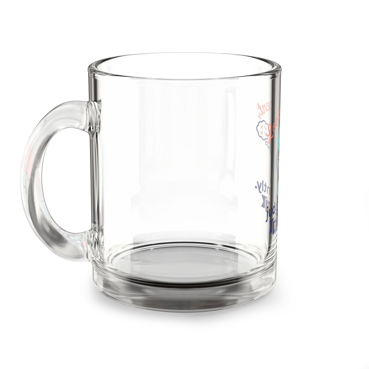 Virgo Glass Mug — "Looks Innocent, Judges Silently" 10oz Astrology Coffee Cup
