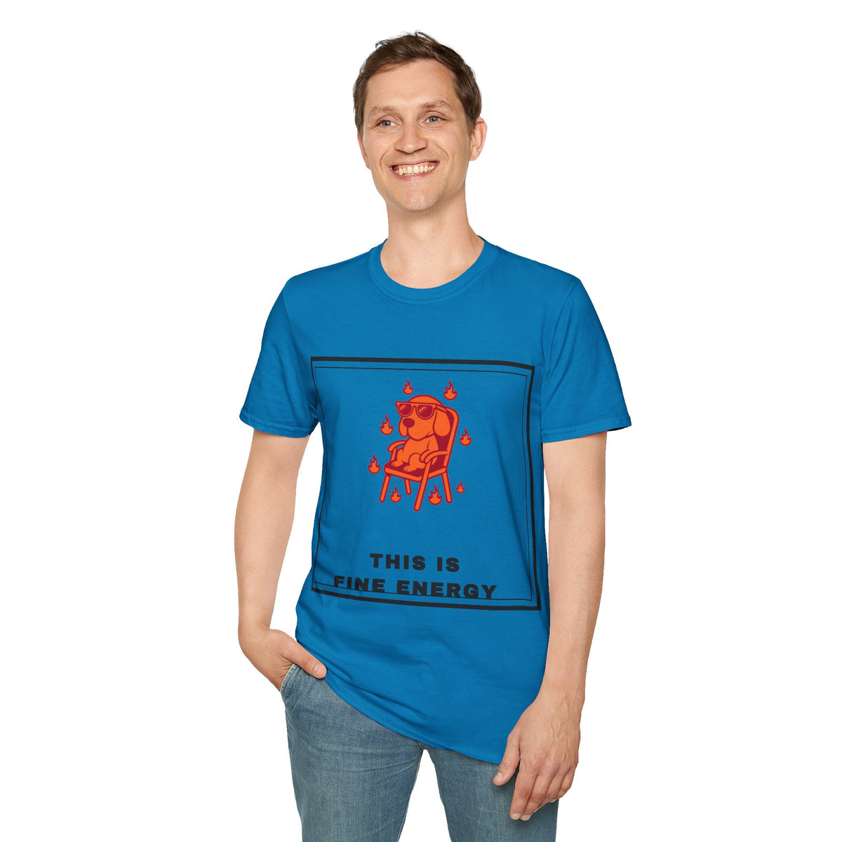 This Is Fine Energy T-Shirt — Cute Dog Meme Graphic Tee - Trending Now - September 2026
