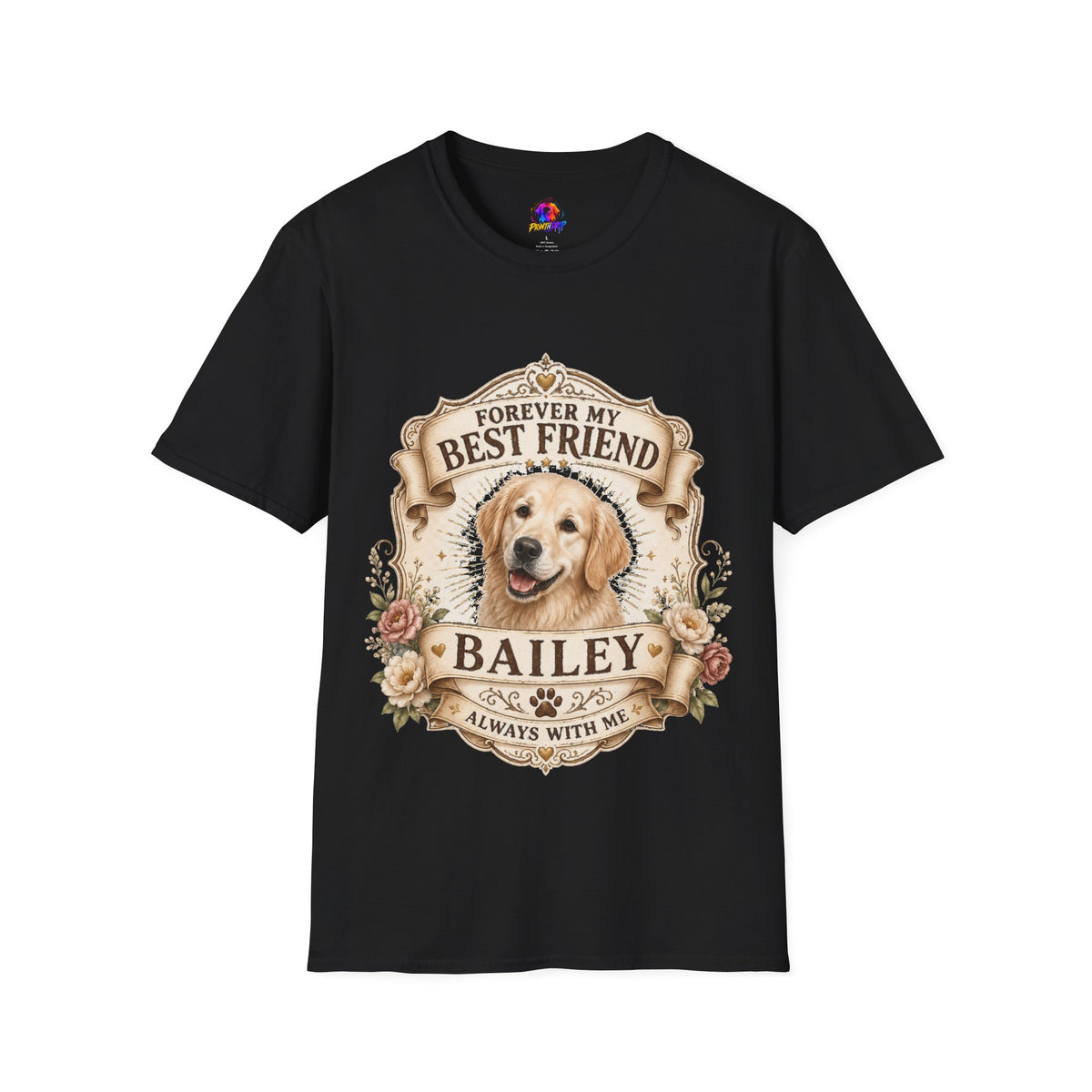 Forever My Best Friend Golden Retriever T-Shirt — Personalized Pet Memorial Tee