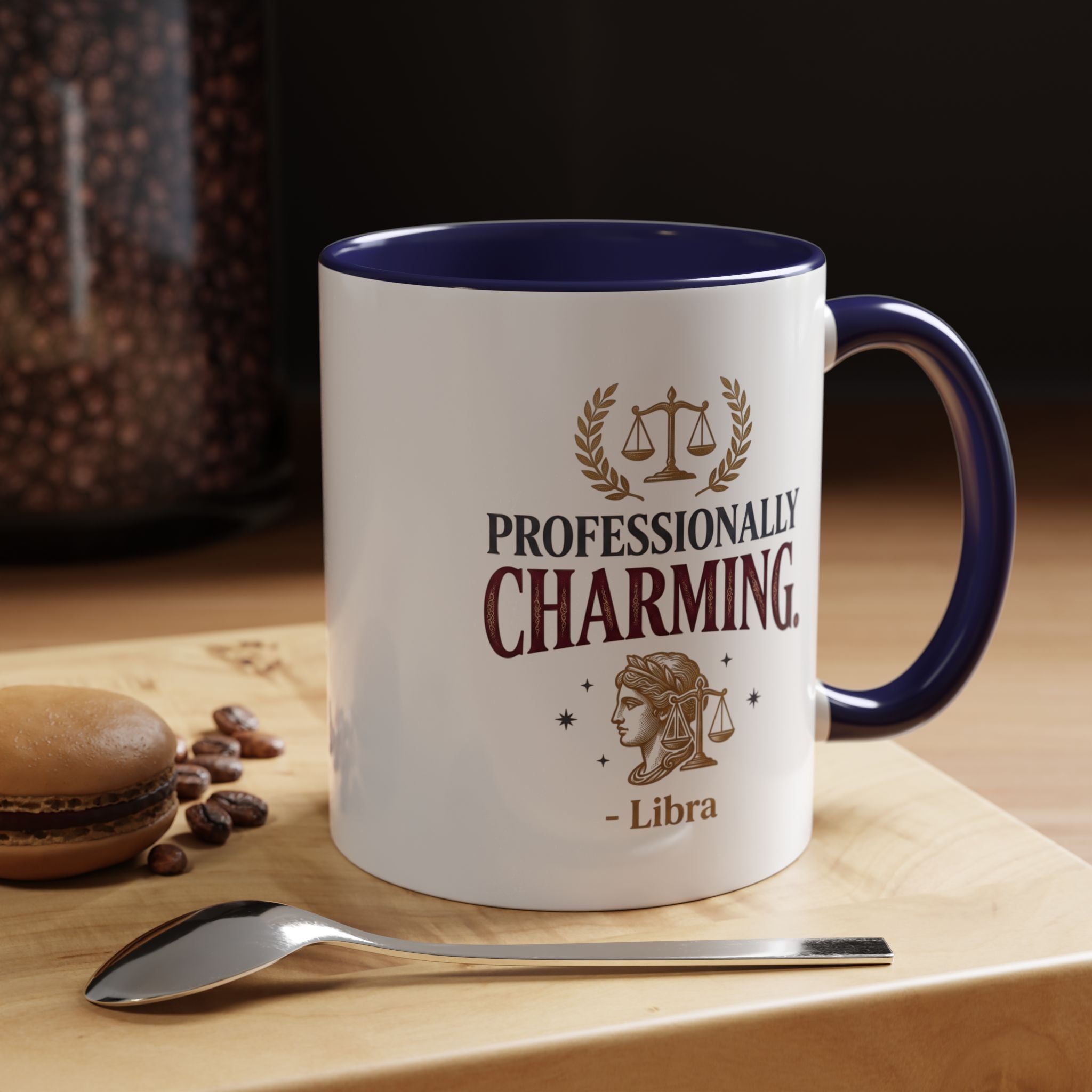Libra 'Professionally Charming' Accent Coffee Mug — Zodiac Astrology Gift