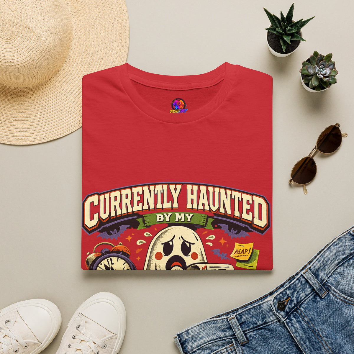 Halloween Currently Haunted Unisex Softstyle T-Shirt