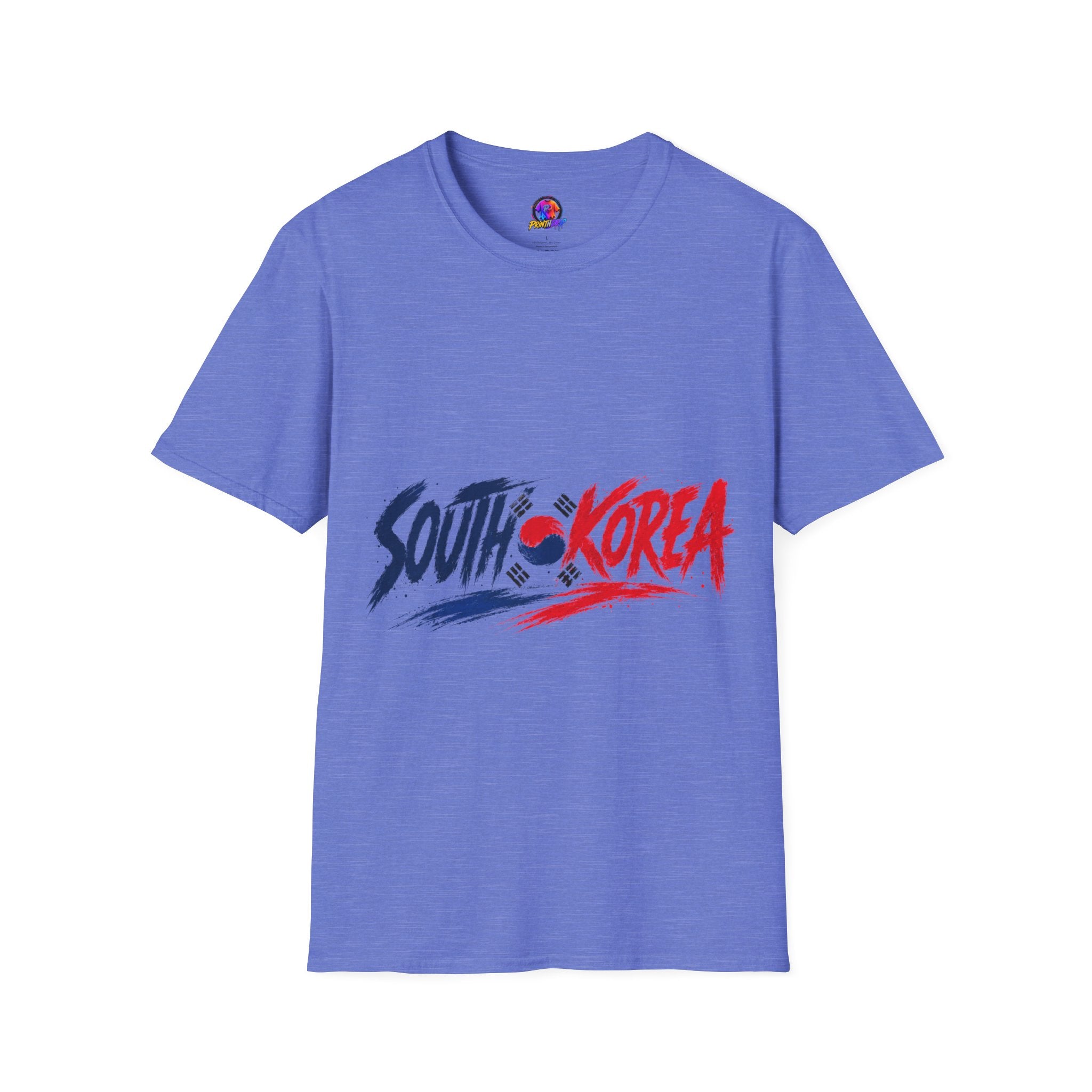 South Korea Flag Brushstroke T-Shirt — Patriotic Korean Travel Tee