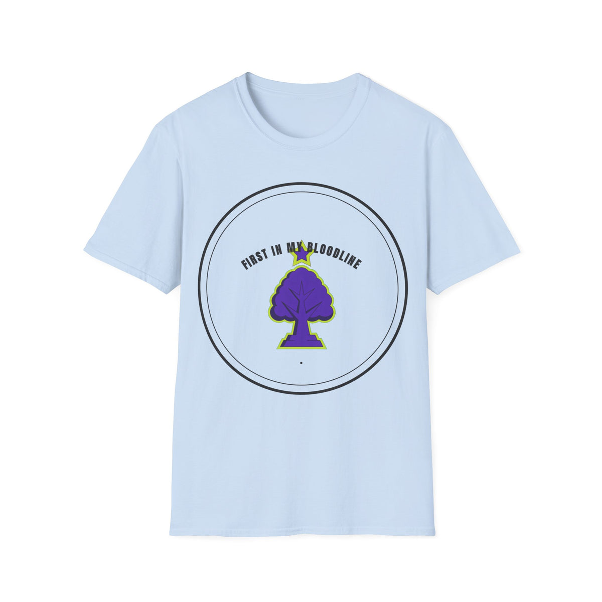T‑Shirt — "First in My Bloodline" Purple Tree Graphic Tee - Trending Now - September 2026