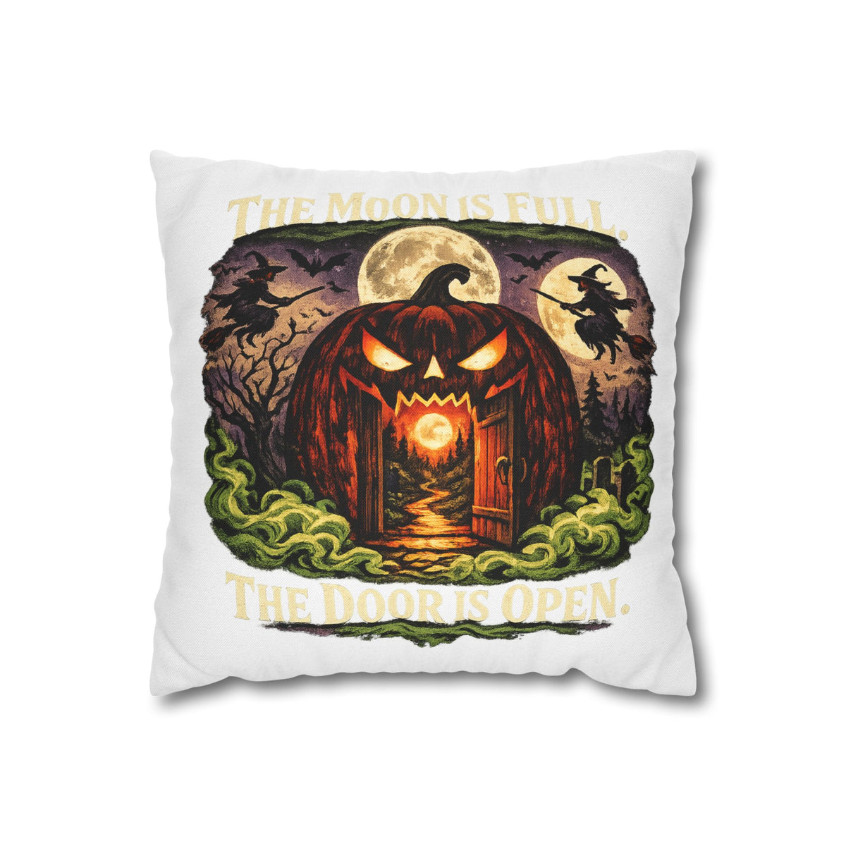 Halloween Pumpkin Door Decorative Pillowcase