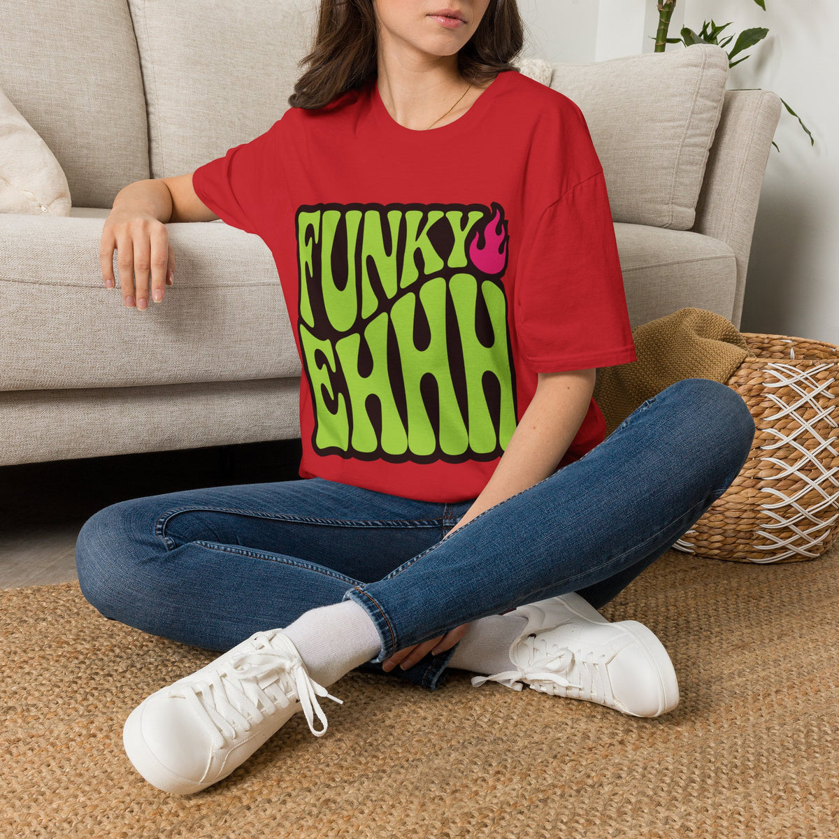 Funky Chili T-Shirt — Retro Psychedelic Green Flame Graphic Tee - Trending Now - August 2026