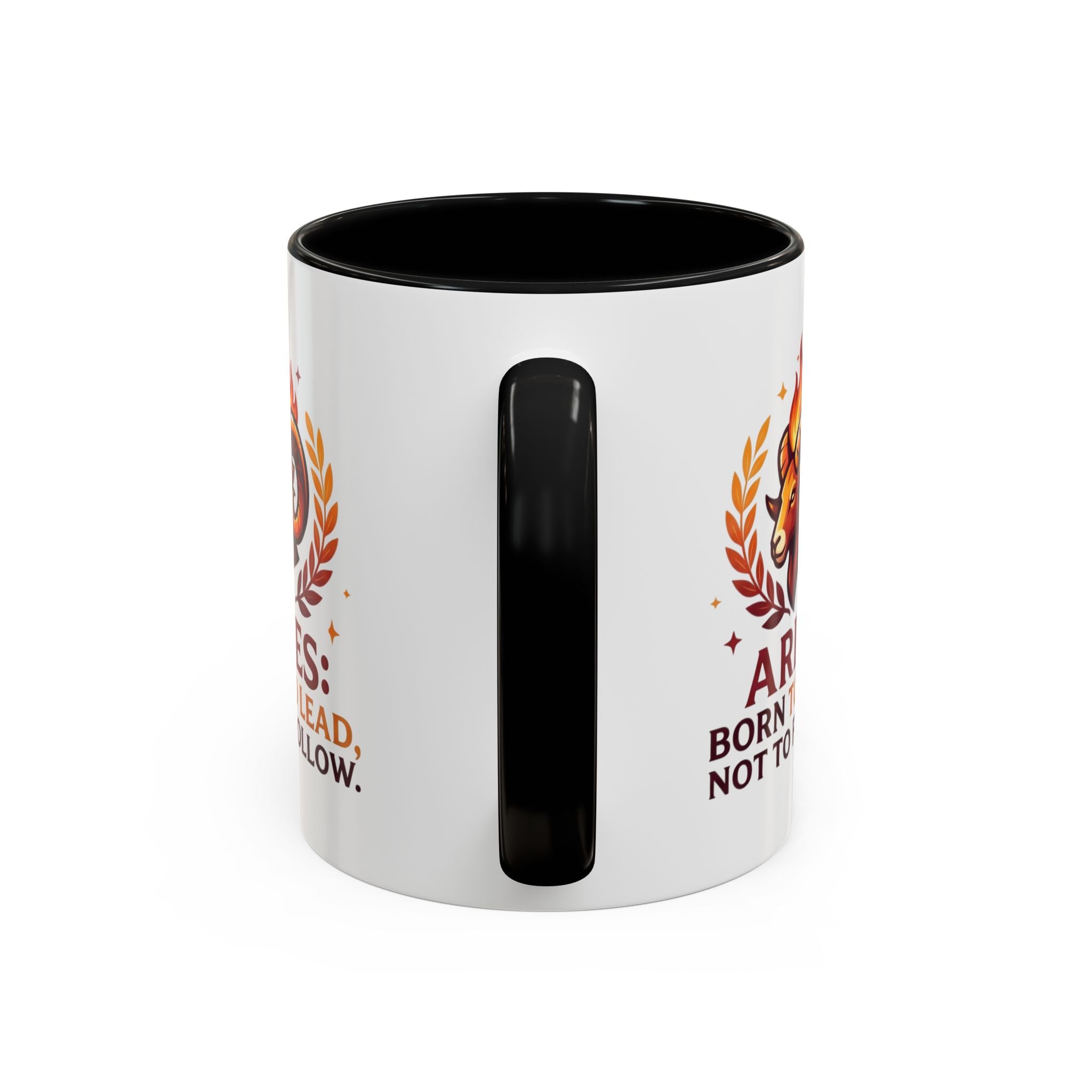 Aries Coffee Mug — "Aries: Born to Lead, Not to Follow" Zodiac Astrology Gift
