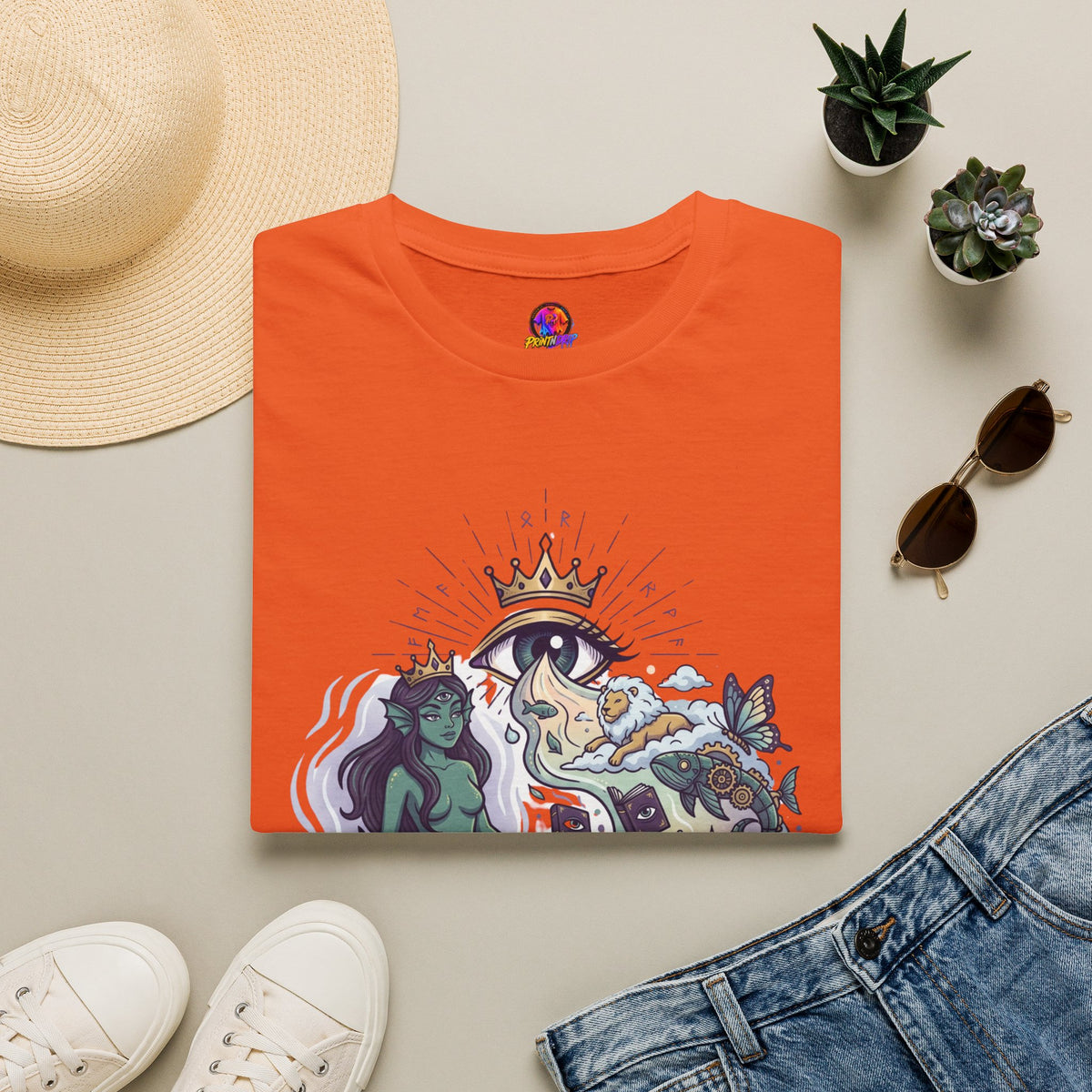 Mystical Mermaid Eye T-Shirt — 'Sensitive soul with a wild imagination' Graphic Tee