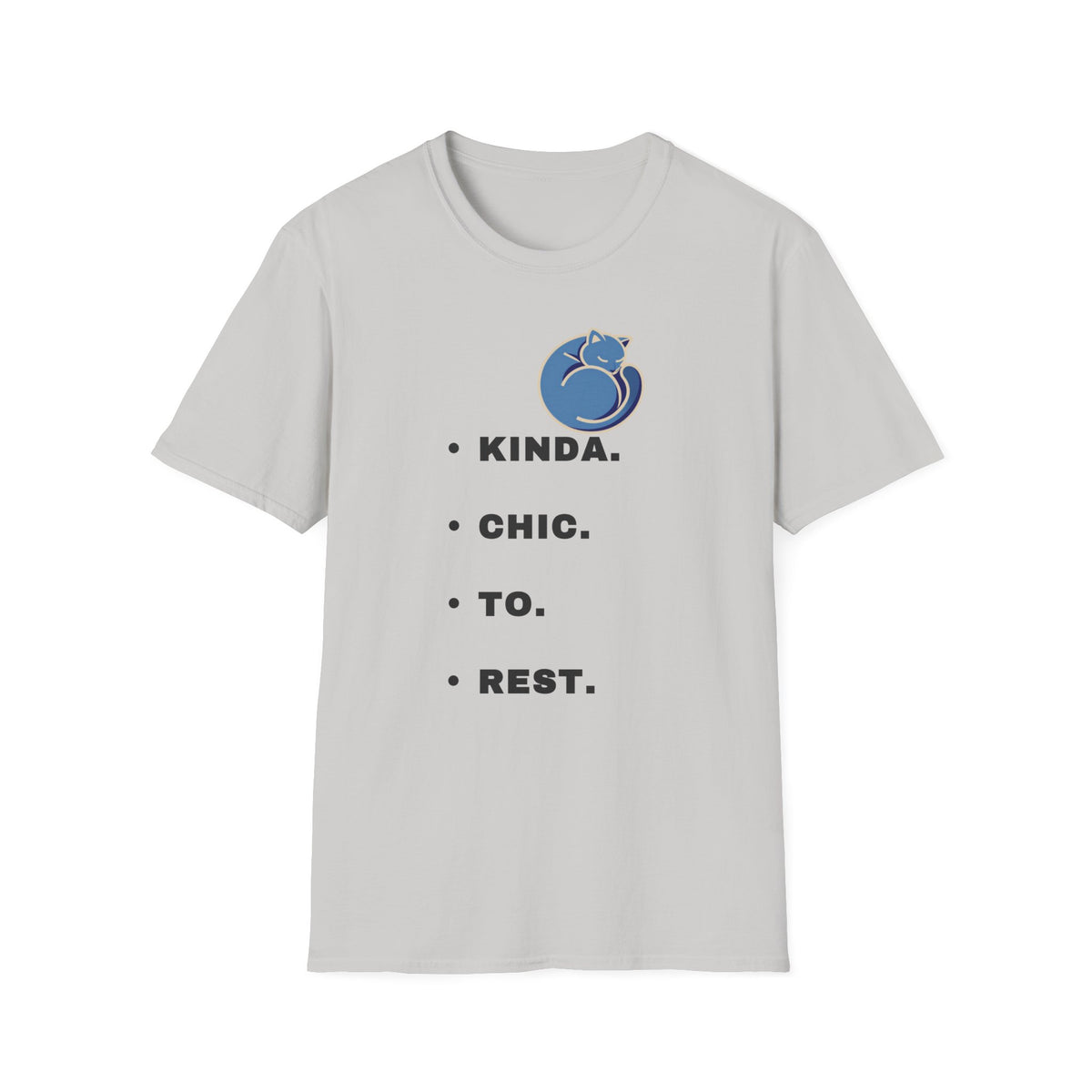 T-Shirt — "Kinda. Chill. To. Rest." Cat Graphic Relaxed Tee - Trending Now - September 2026