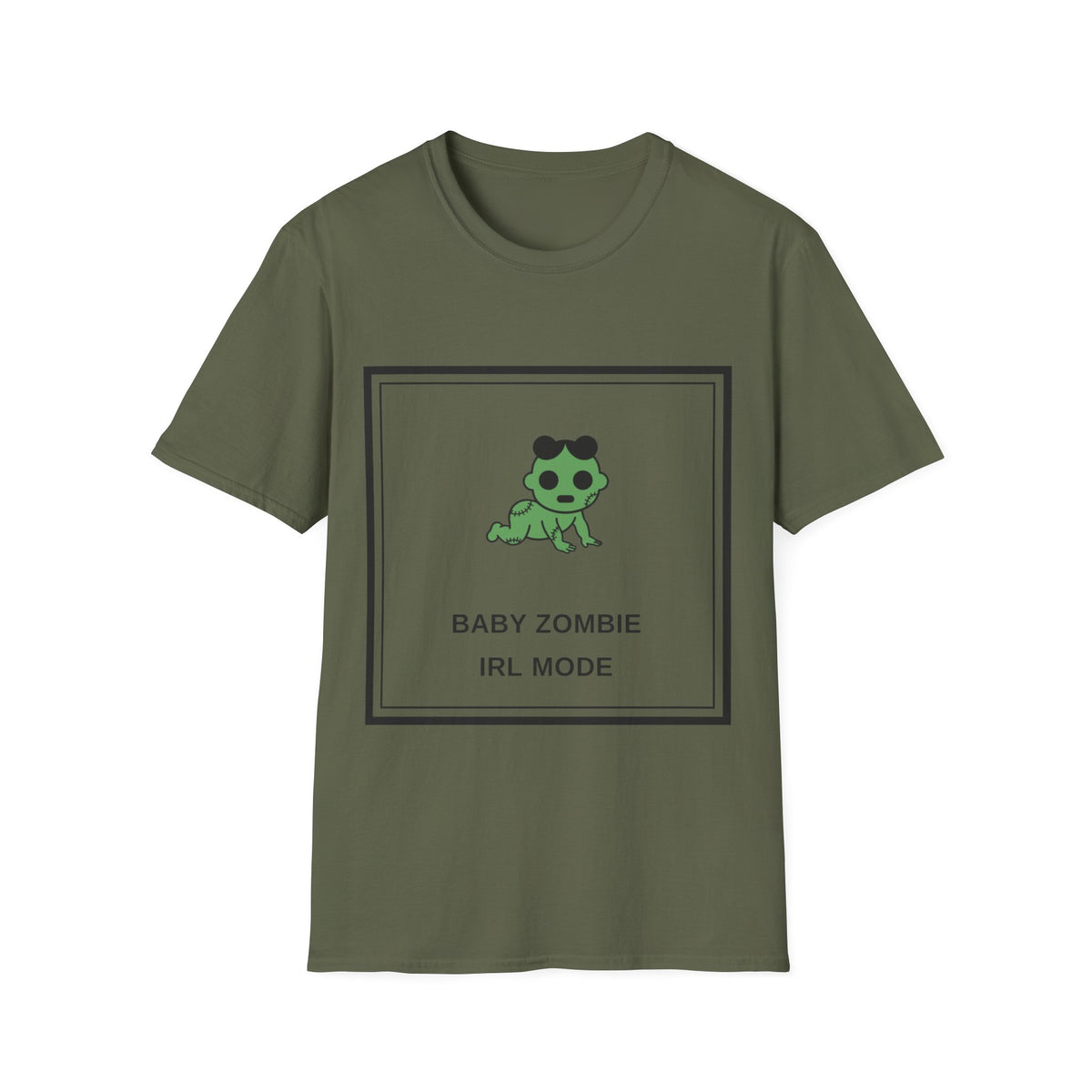 Baby Zombie T-Shirt — Cute Green Cartoon 'Baby Zombie IRL Mode' Graphic Tee - Trending Now - August 2026