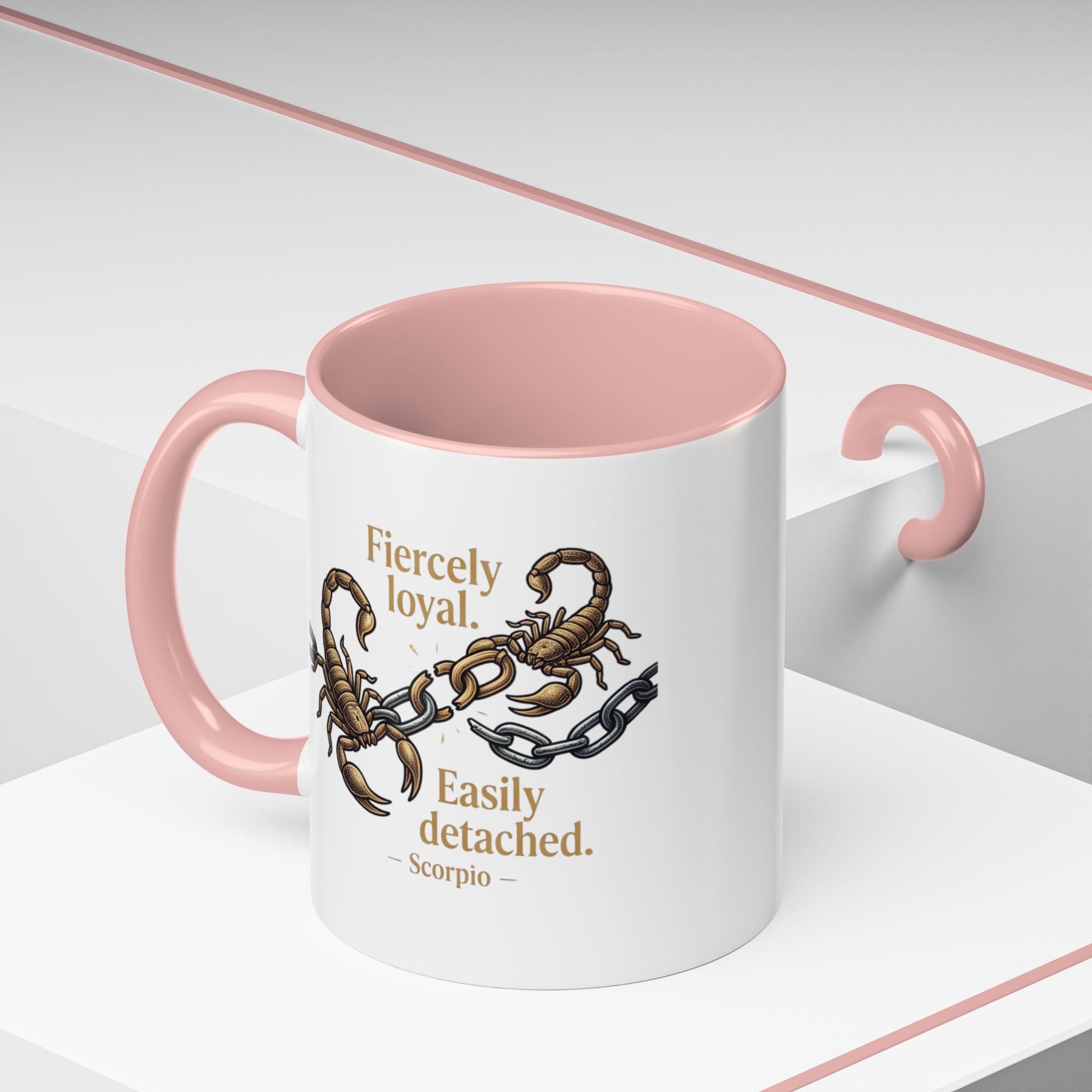 Scorpii Coffee Mug — "Fiercely Loyal, Easily Detached" Accent Mug