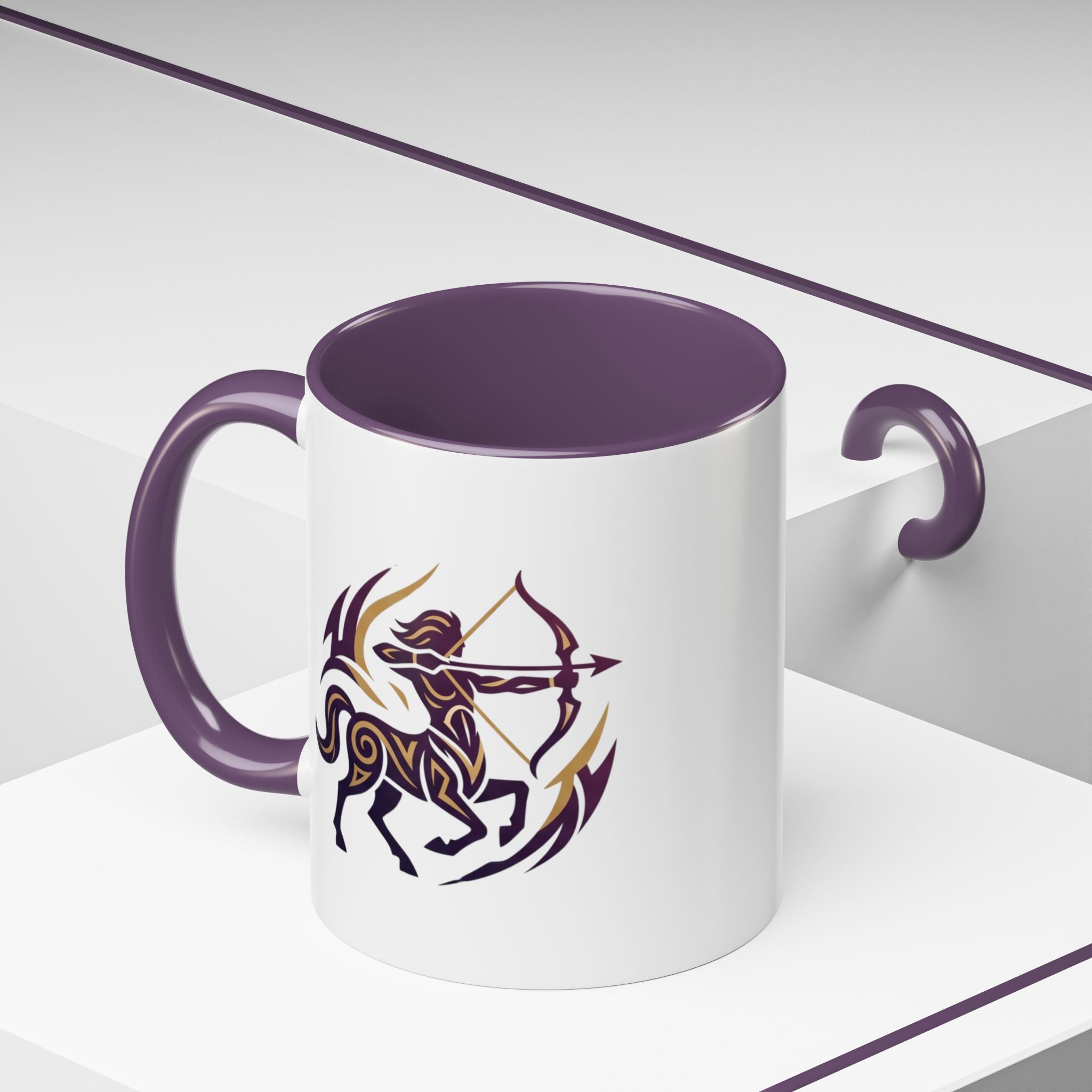 Sagittarius Zodiac Coffee Mug — Archer Centaur Astrology Accent Mug