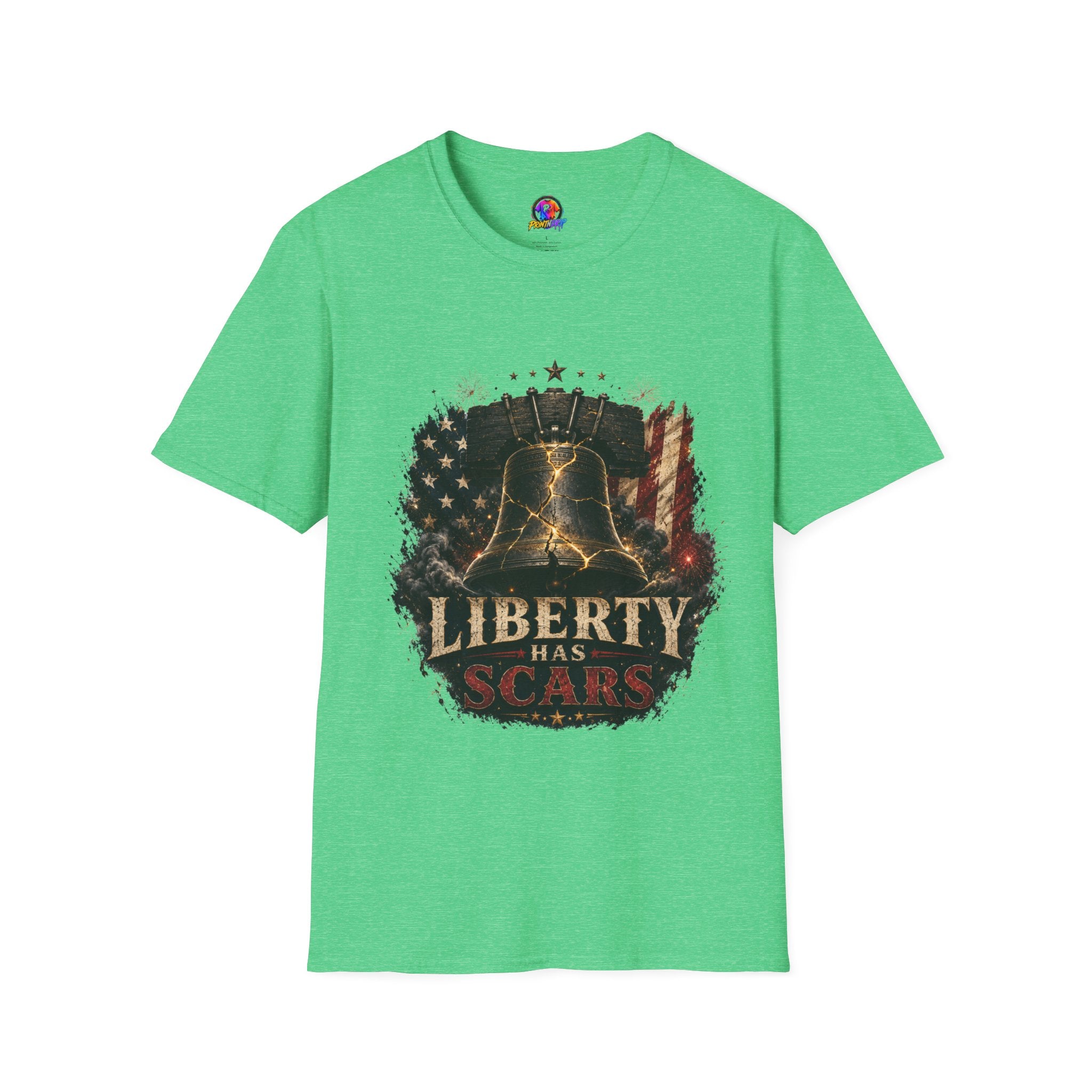 Liberty Has Scars T-Shirt — Vintage Liberty Bell Patriotic Tee