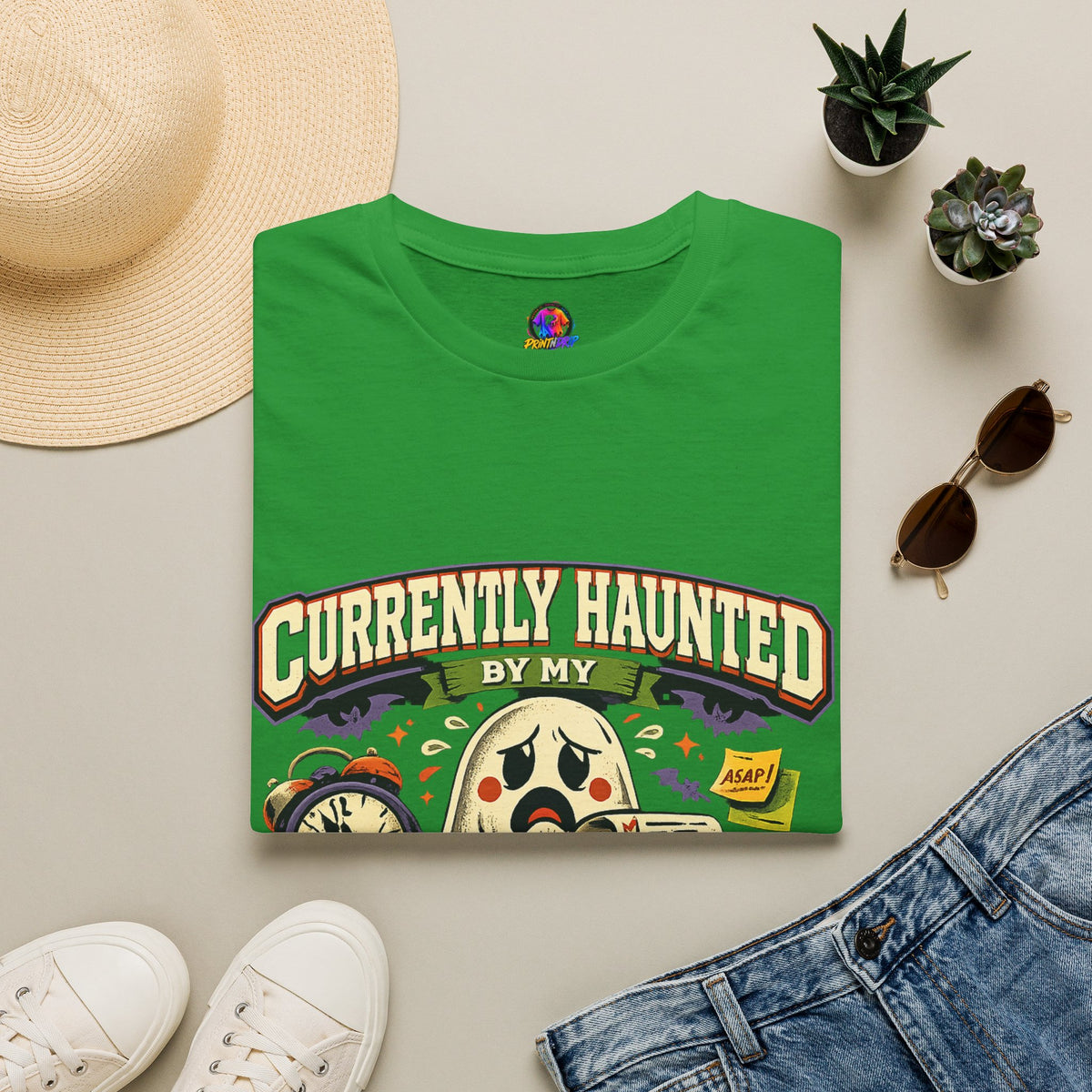 Halloween Currently Haunted Unisex Softstyle T-Shirt