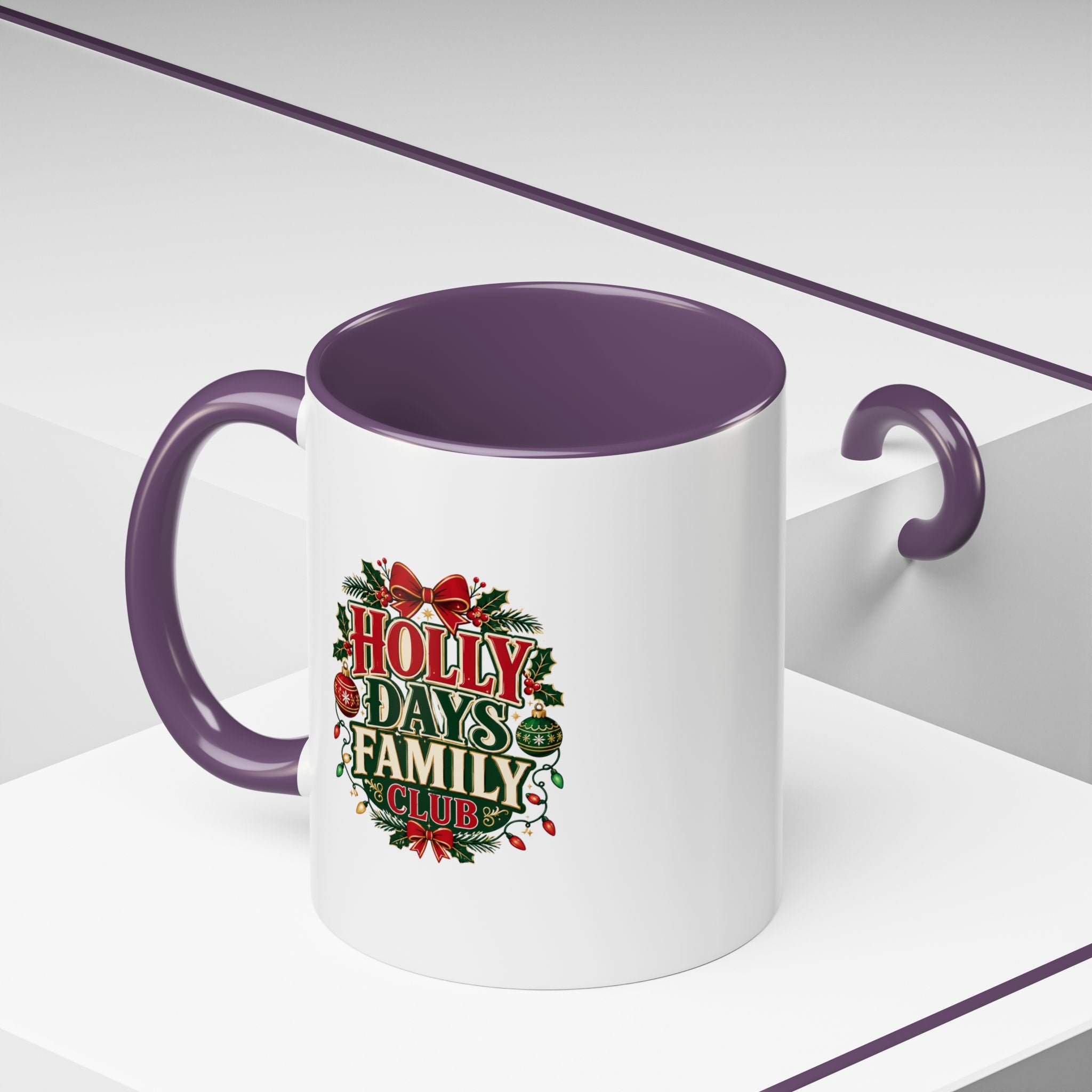 Accent Coffee Mug Holly Days Family