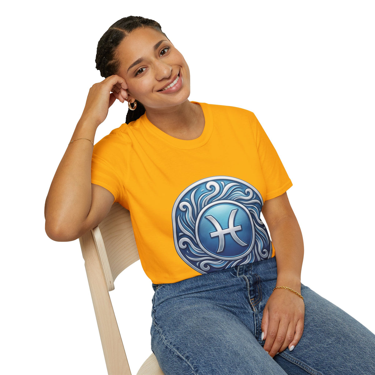 Pisces Zodiac T-Shirt – Blue Water Sign Astrology Tee