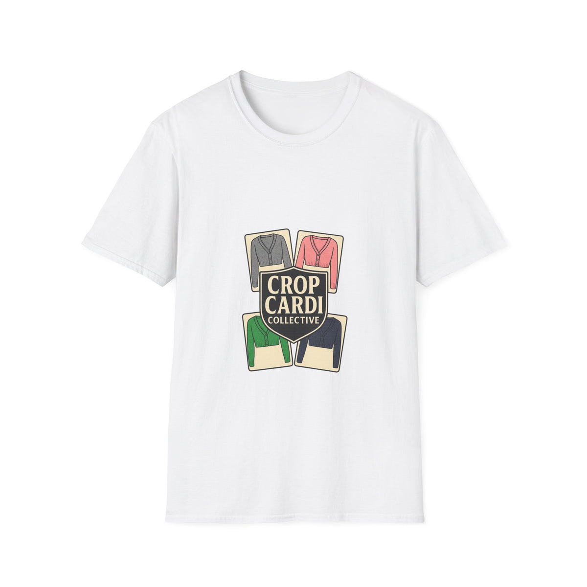 Crop Card Collective T-Shirt — Retro Card Game Logo Tee - Trending Now - October 2026