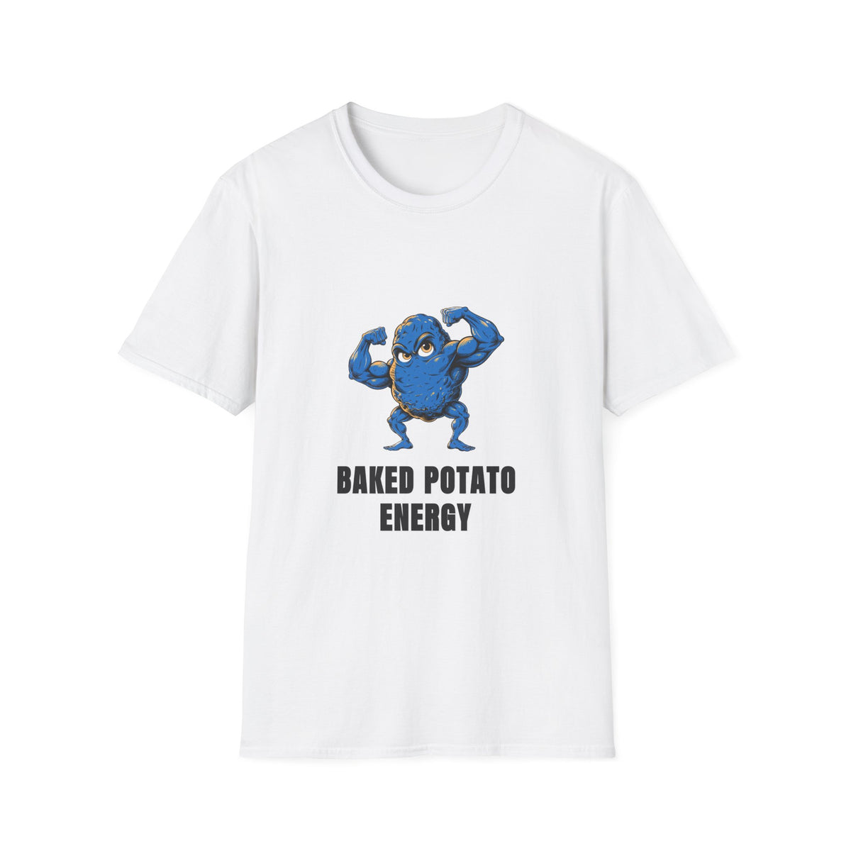 Baked Potato Energy T-Shirt — Funny Muscular Potato Graphic Tee - Trending Now - August 2026