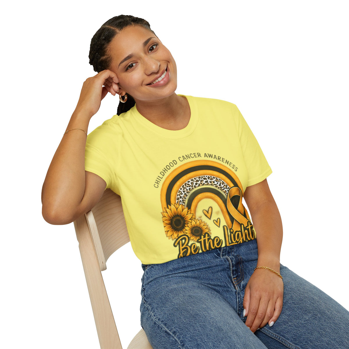 Be the Light Childhood Cancer Awareness T-Shirt