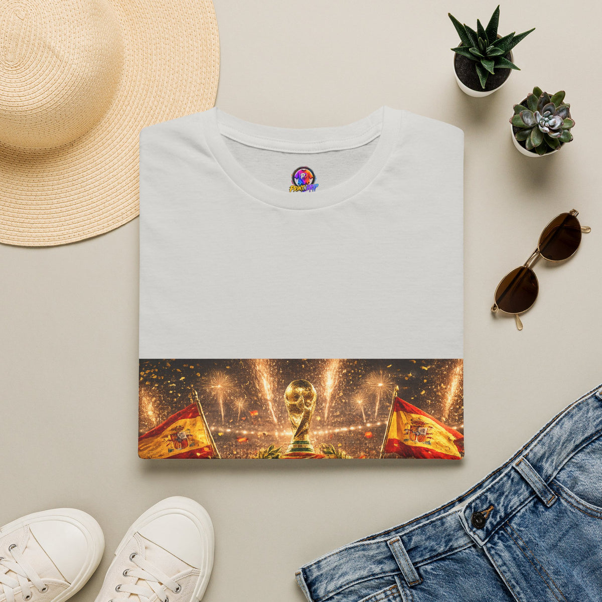 World Cup Champions T-Shirt — Spanish Football Victory Design