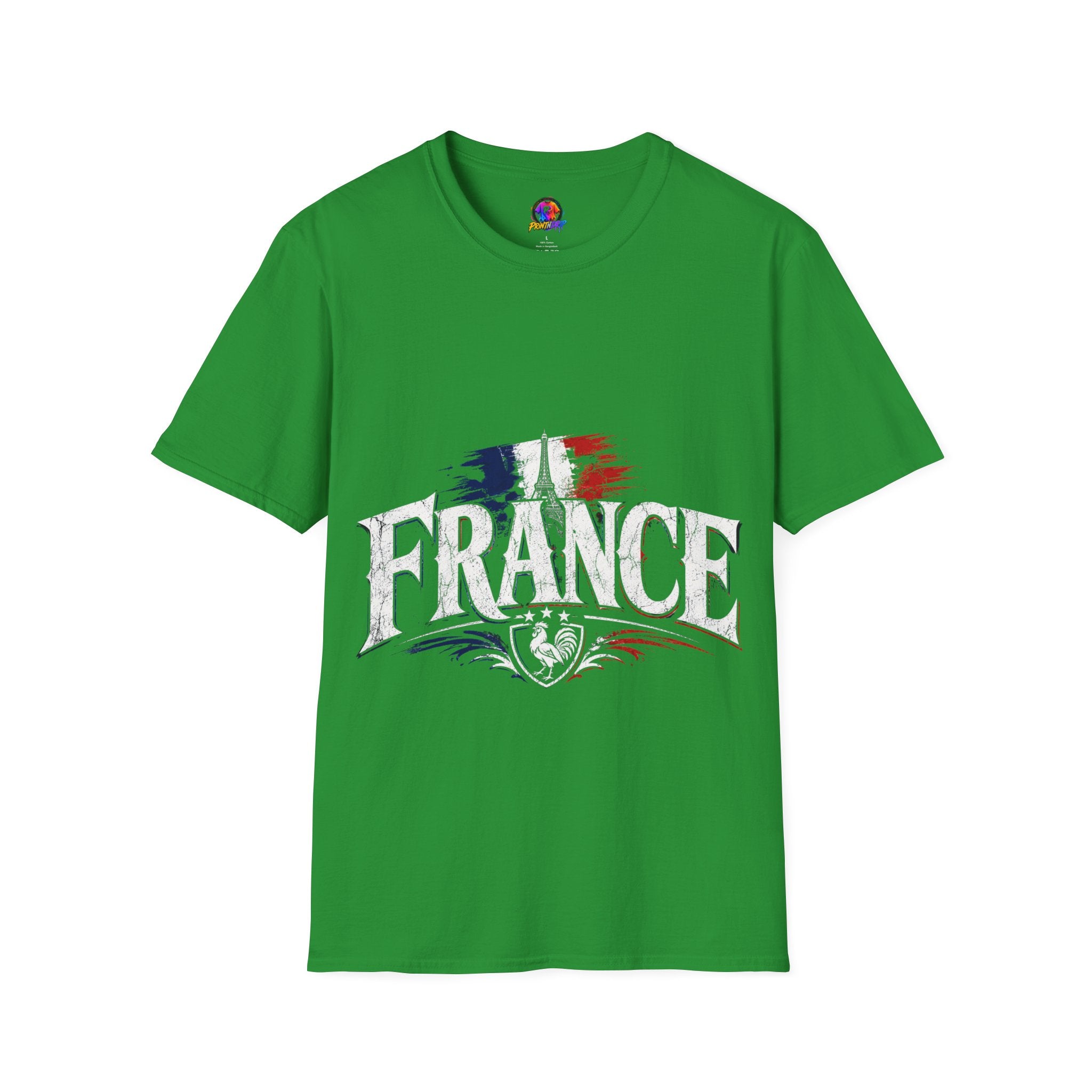 France Flag T-Shirt — Vintage Eiffel Tower French Pride Tee