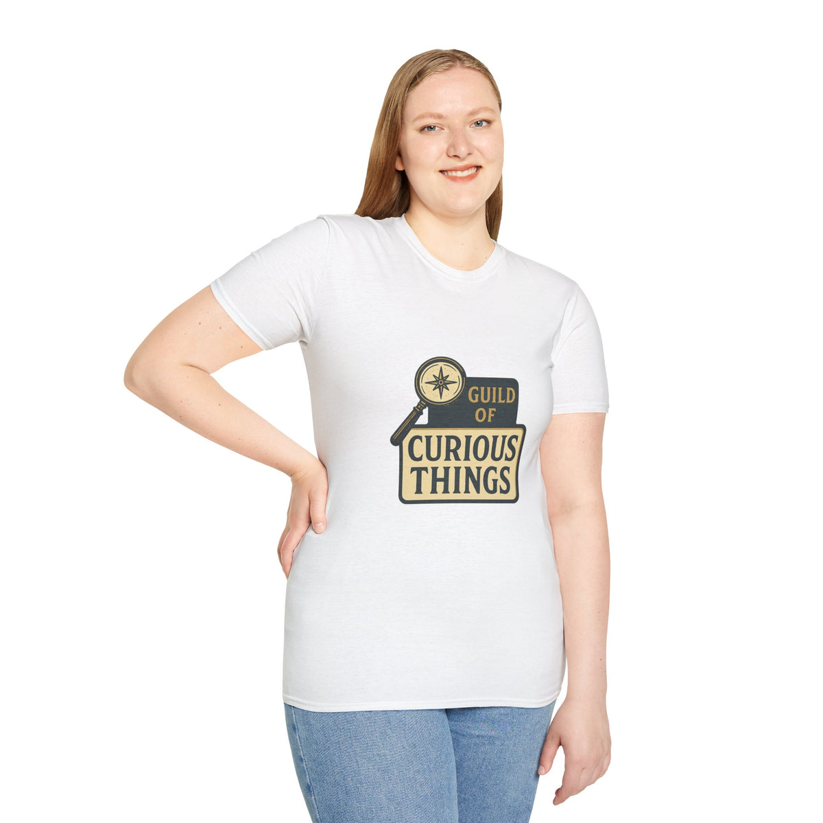 Curious Things T‑Shirt — Guild of Curious Vintage Badge Tee - Trending Now - August 2026