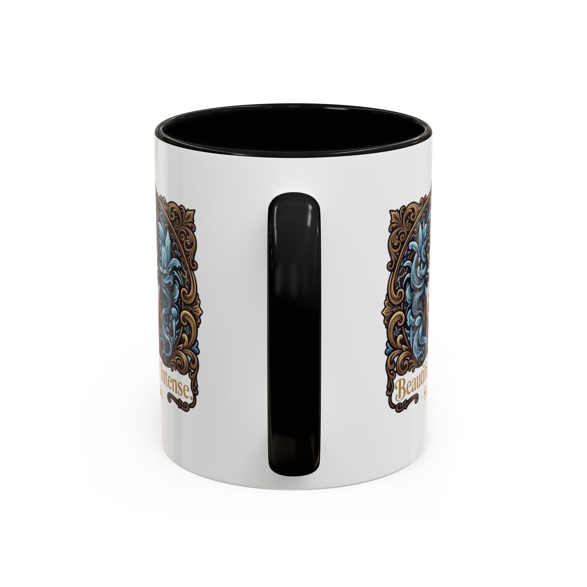 Scorpio Accent Coffee Mug — "Beautifully Intense" Zodiac Design (11/15oz)