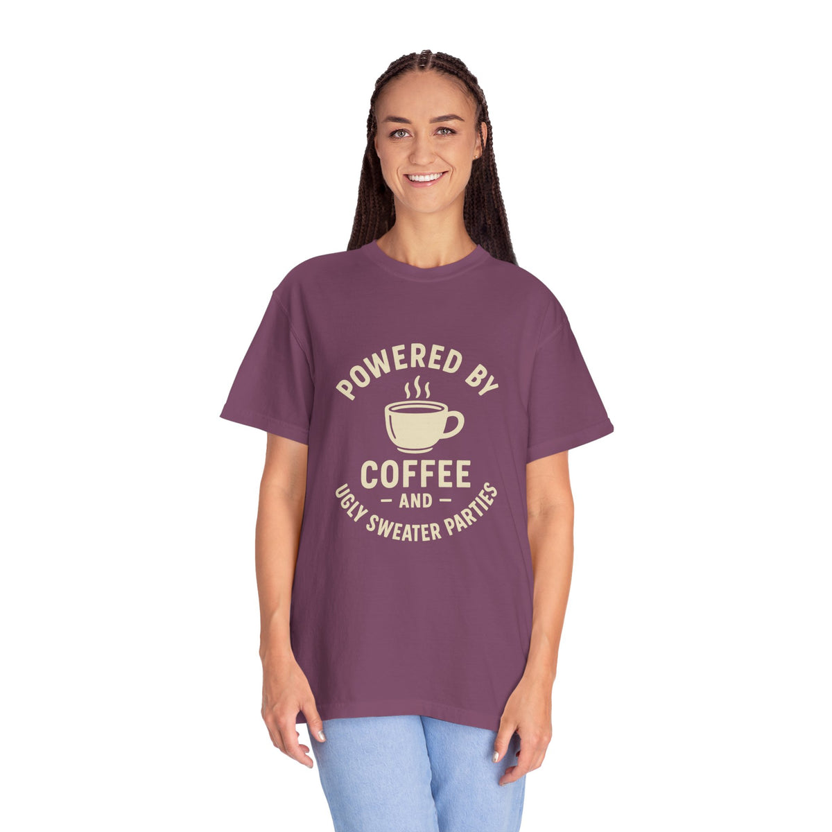 Powered by Coffee T-Shirt — Funny Coffee Lover Tee - Trending Now - October 2026