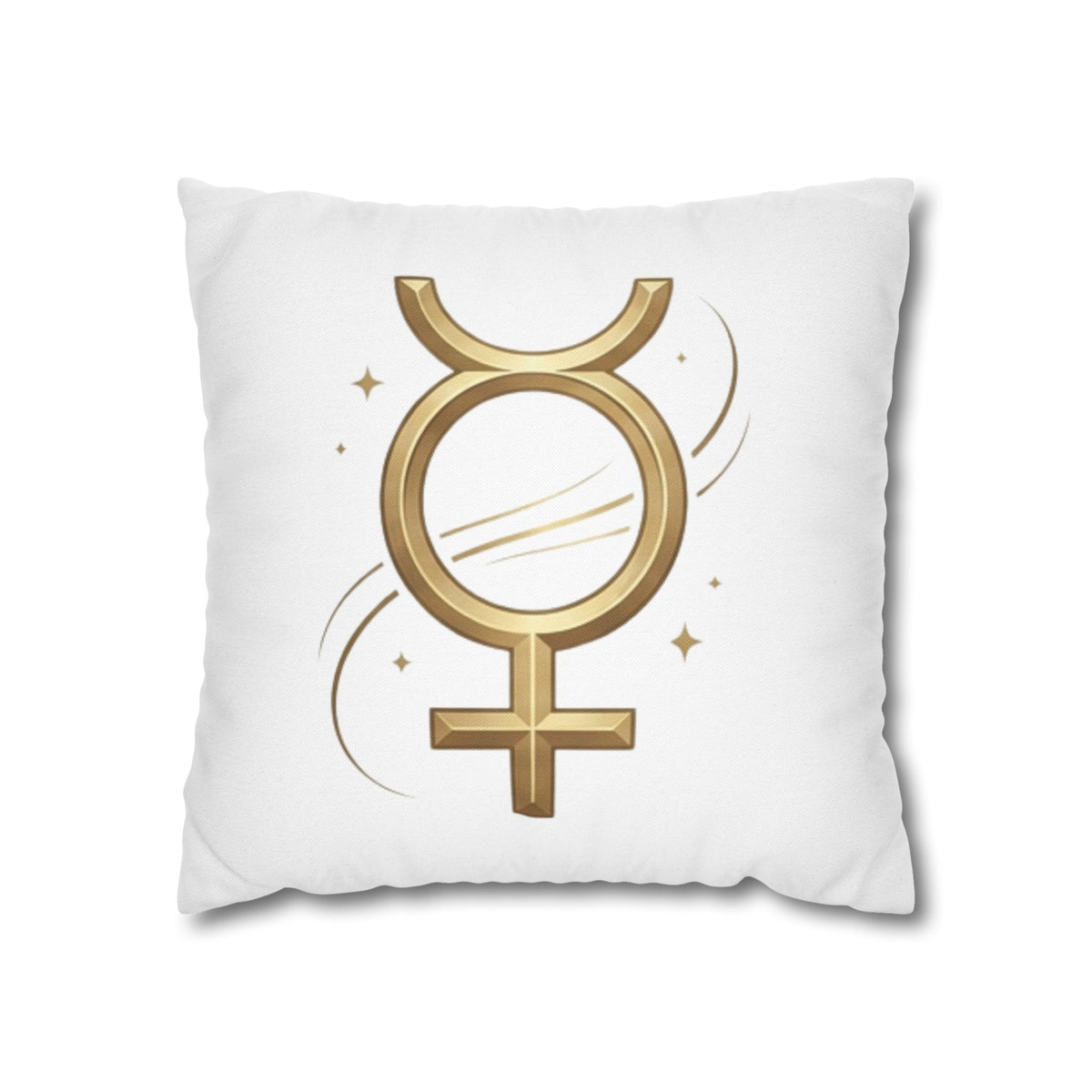 Virgo Mercury Retrograde Golden Glyph Pillowcase