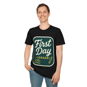 First Day T-Shirt — Retro "First Day (Grade 1)" Back-to-School Tee - Trending Now - August 2026