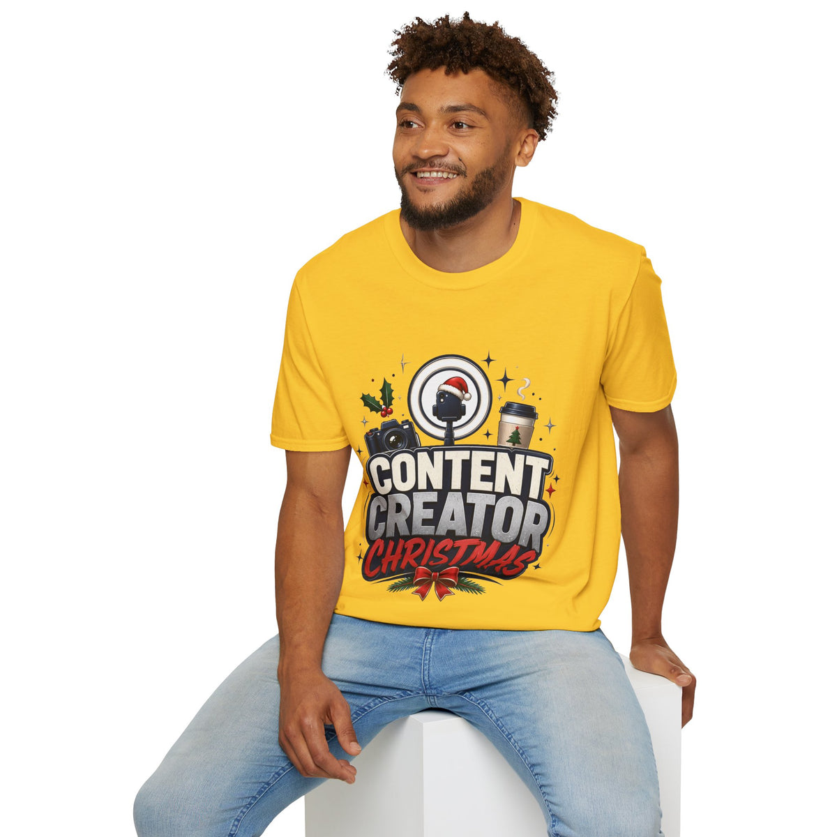 Content Creator Christmas T-Shirt