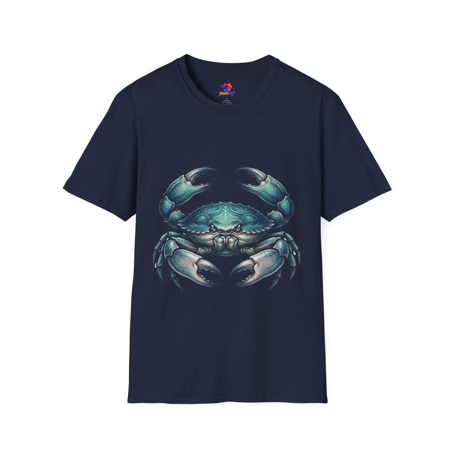 Crab Graphic T-Shirt — Coastal Sea Creature Tee