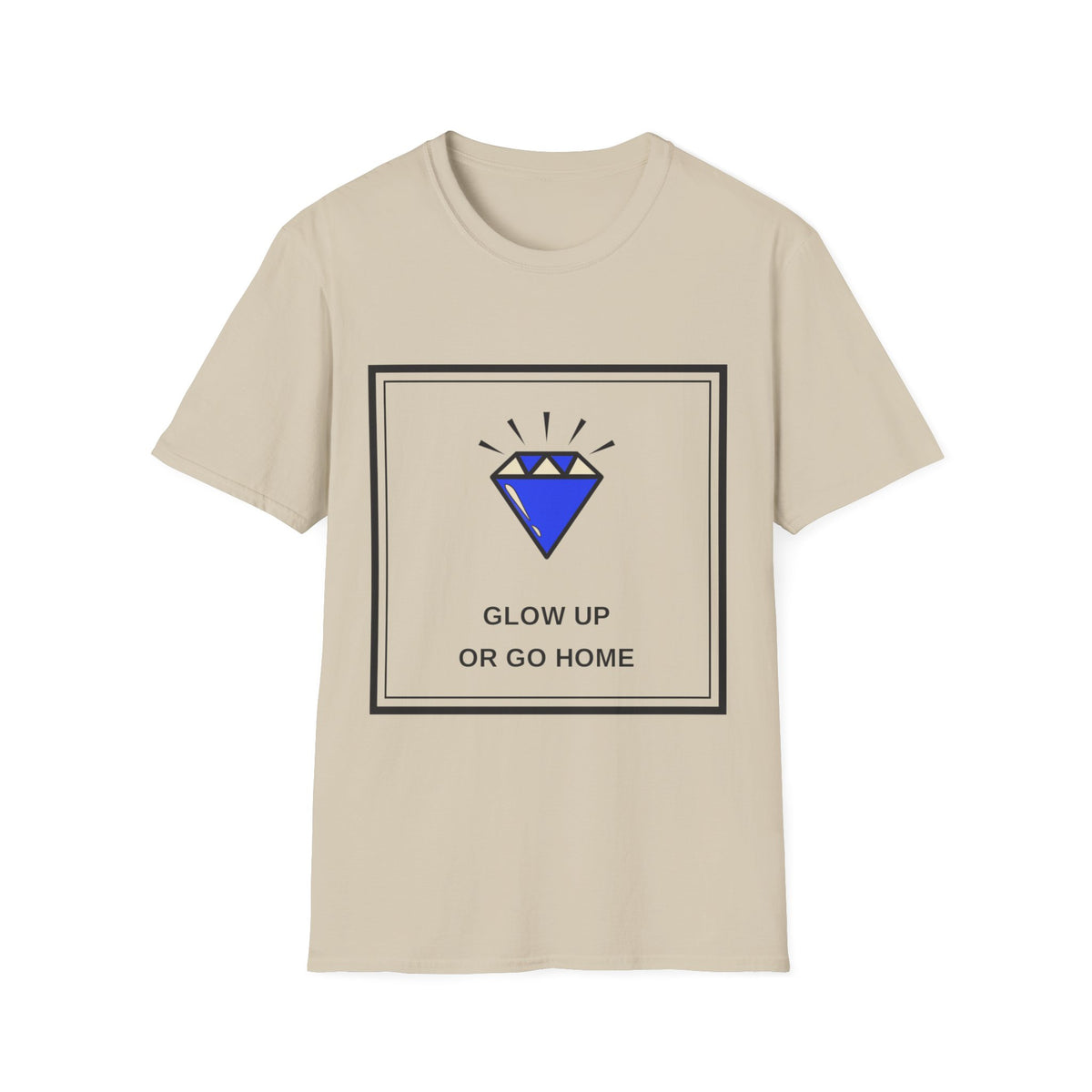 Graphic Tee — "Glow Up or Go Home" Diamond Design - Trending Now - August 2026