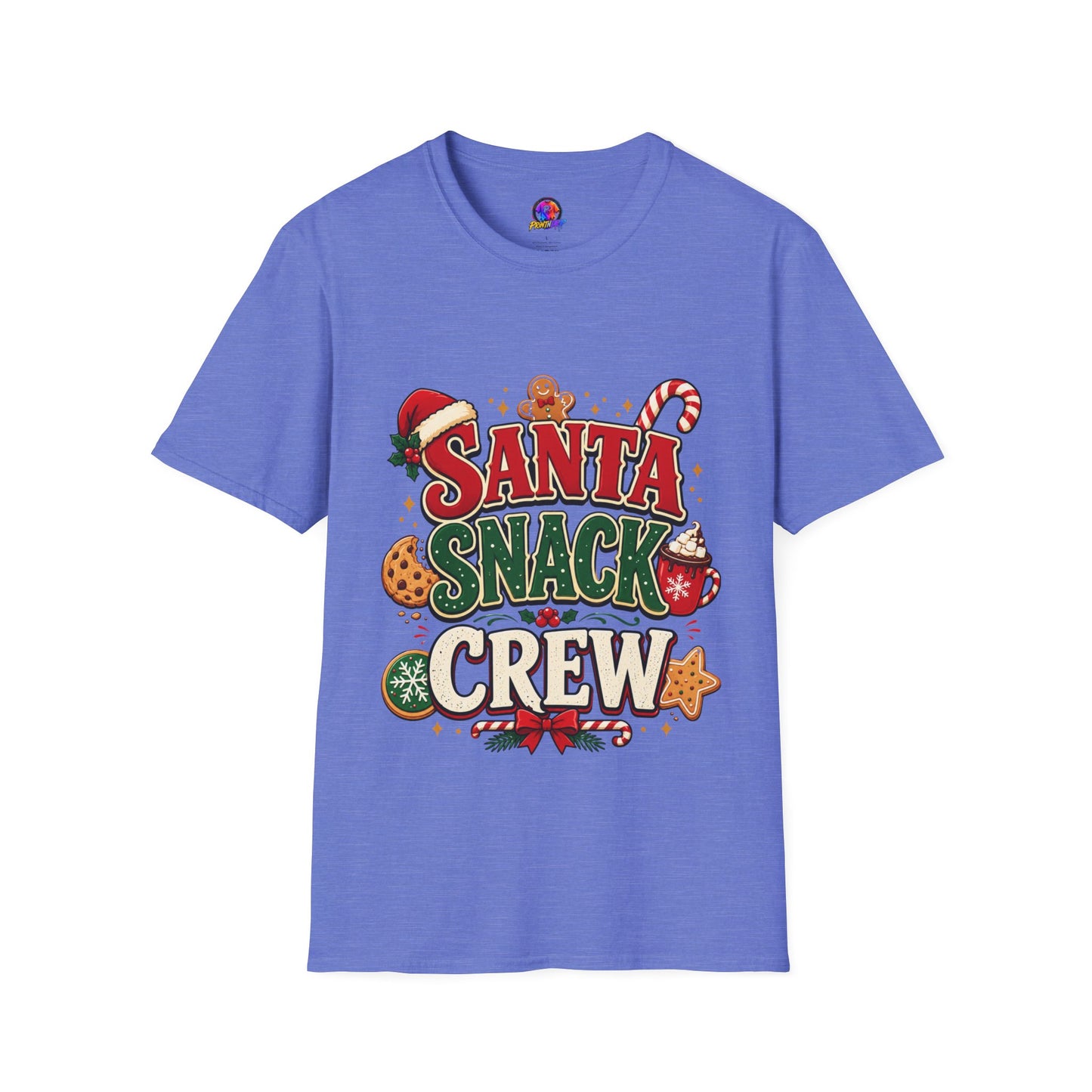 Santa Snack Crew T-Shirt — Christmas Cookie Holiday Tee