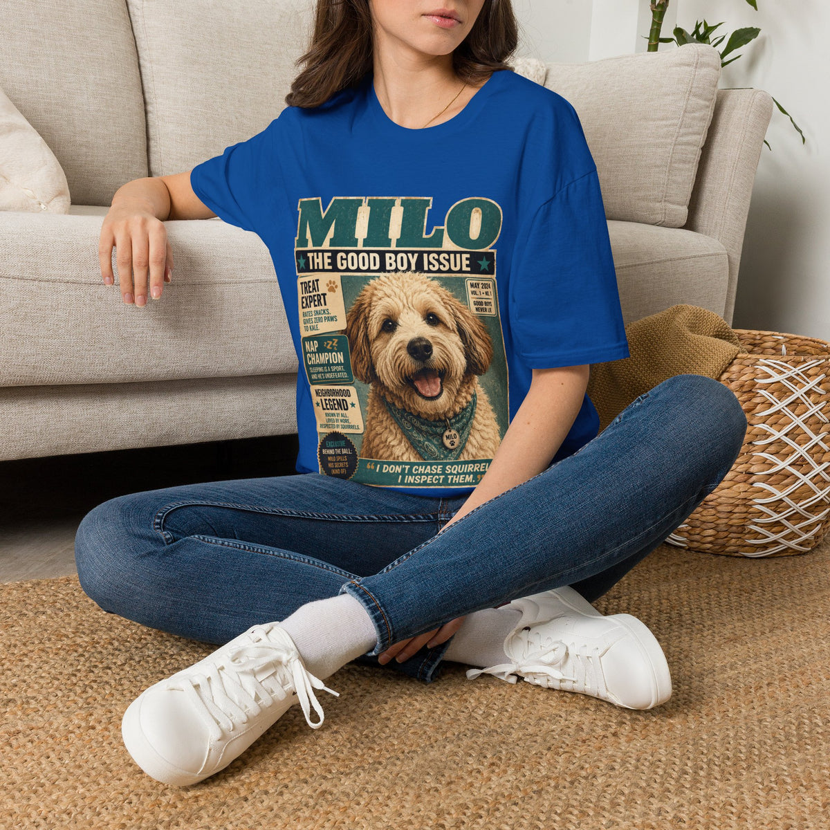 Milo 'The Good Boy Issue' Dog Magazine T-Shirt