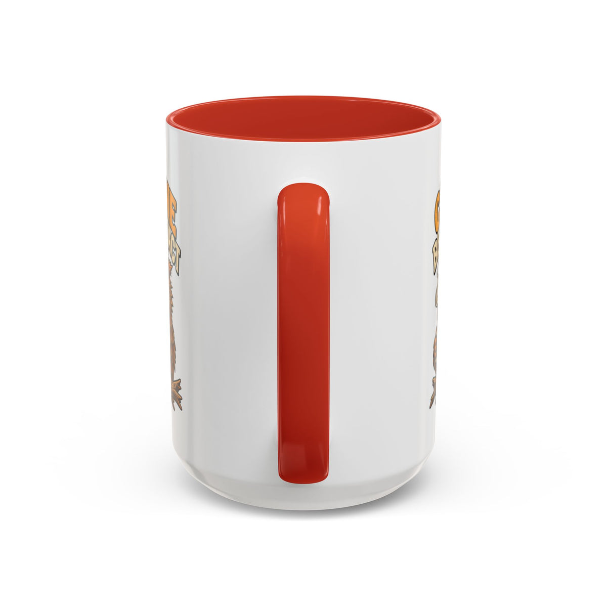Funny And Witty "Caffeine Before Contact" Accent Coffee Mug (11, 15oz)