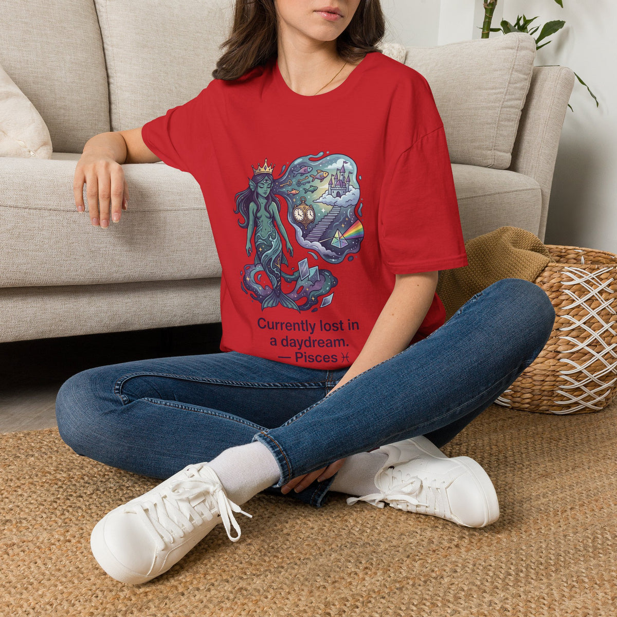 Pisces Daydream T-Shirt — 'Currently Lost in a Daydream' Zodiac Graphic Tee