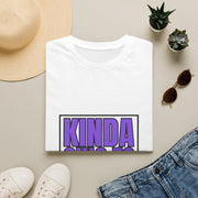 "Kinda Chic To Vanish" Bold Purple Typography Graphic Tee - Trending Now - September 2026