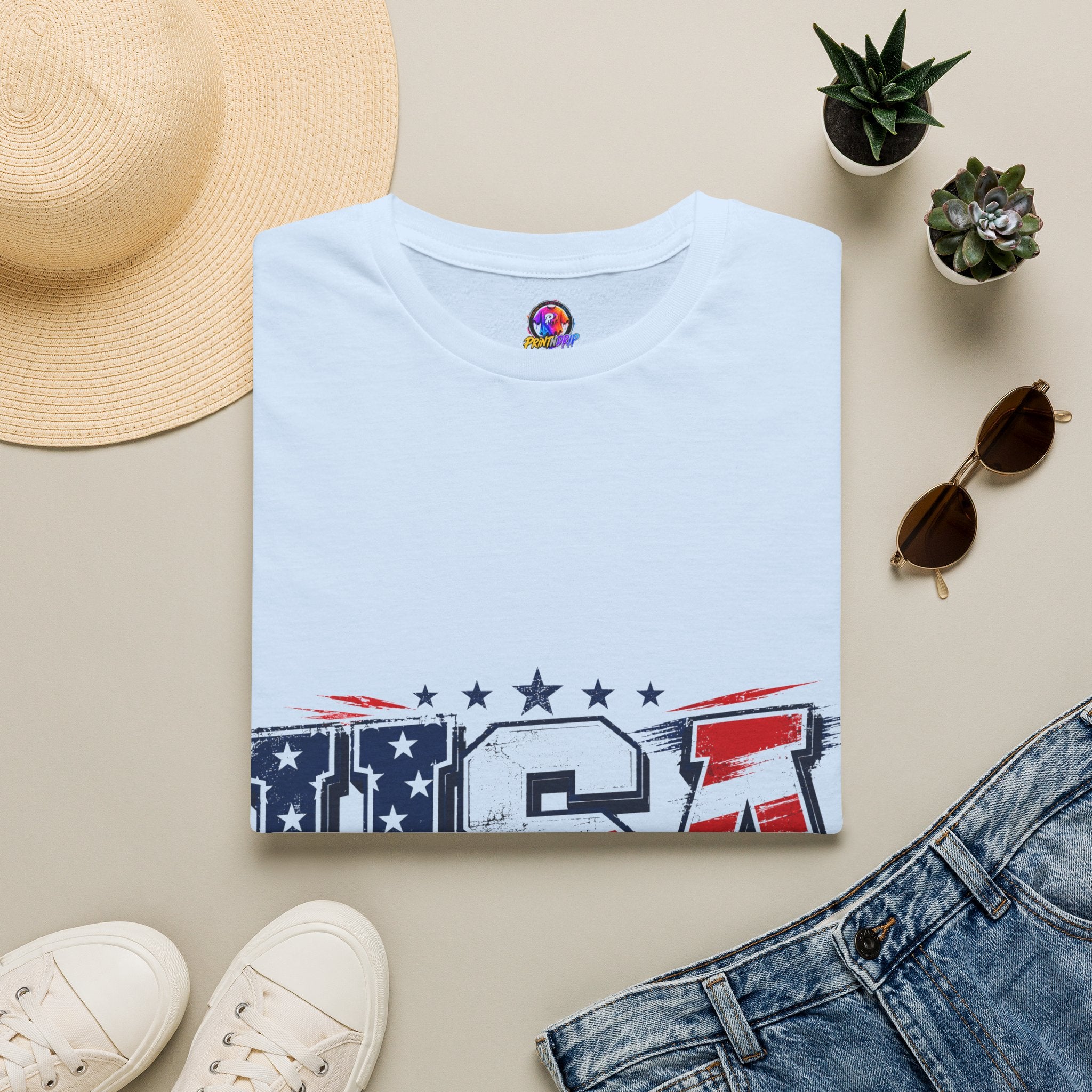 USA Flag Graphic T-Shirt — Patriotic American Pride Tee