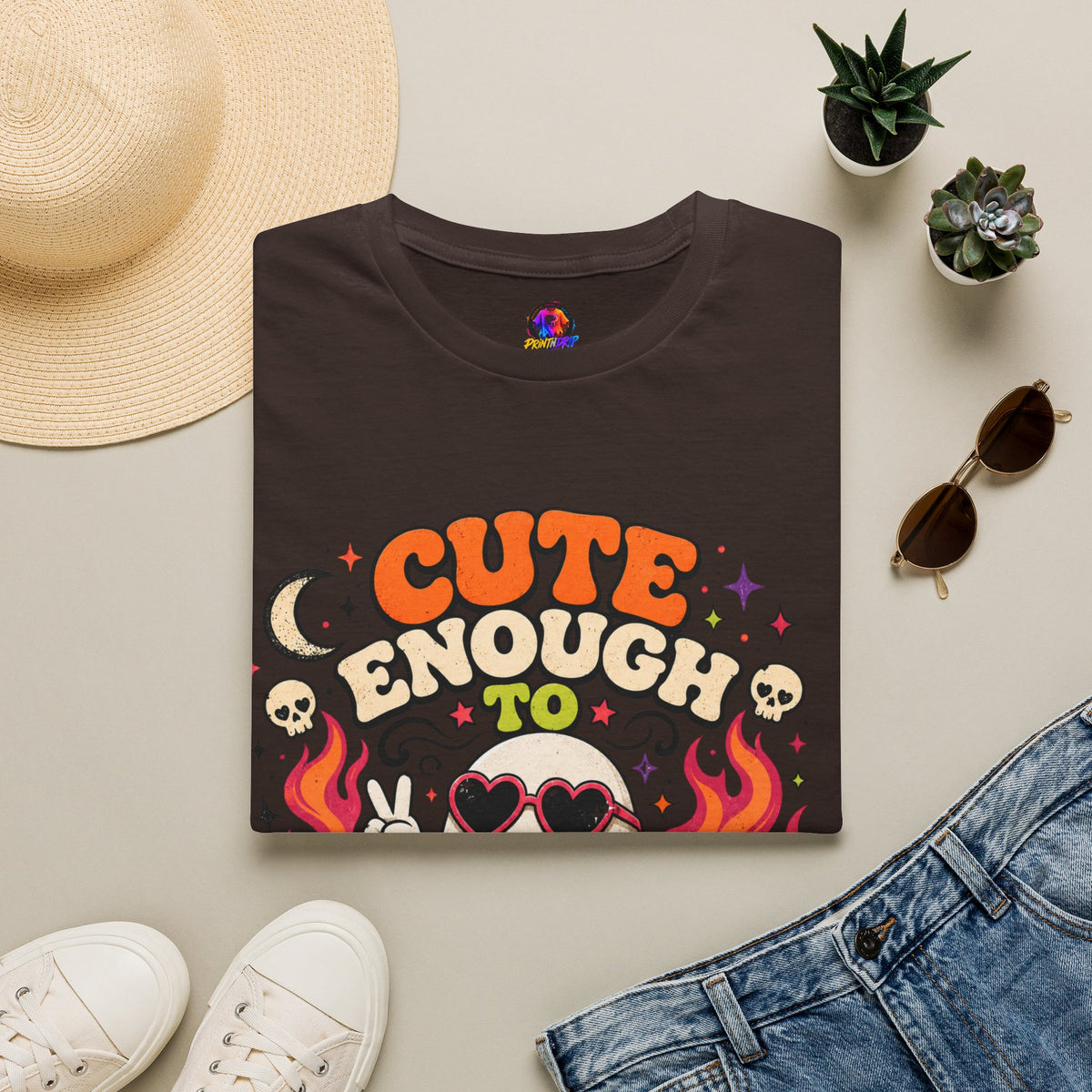 Halloween Cute Enough Unisex Softstyle T-Shirt