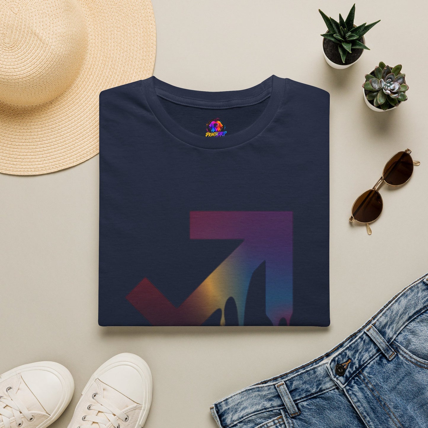 Sagittarius Drip T-Shirt — Gradient Astrological Arrow Tee