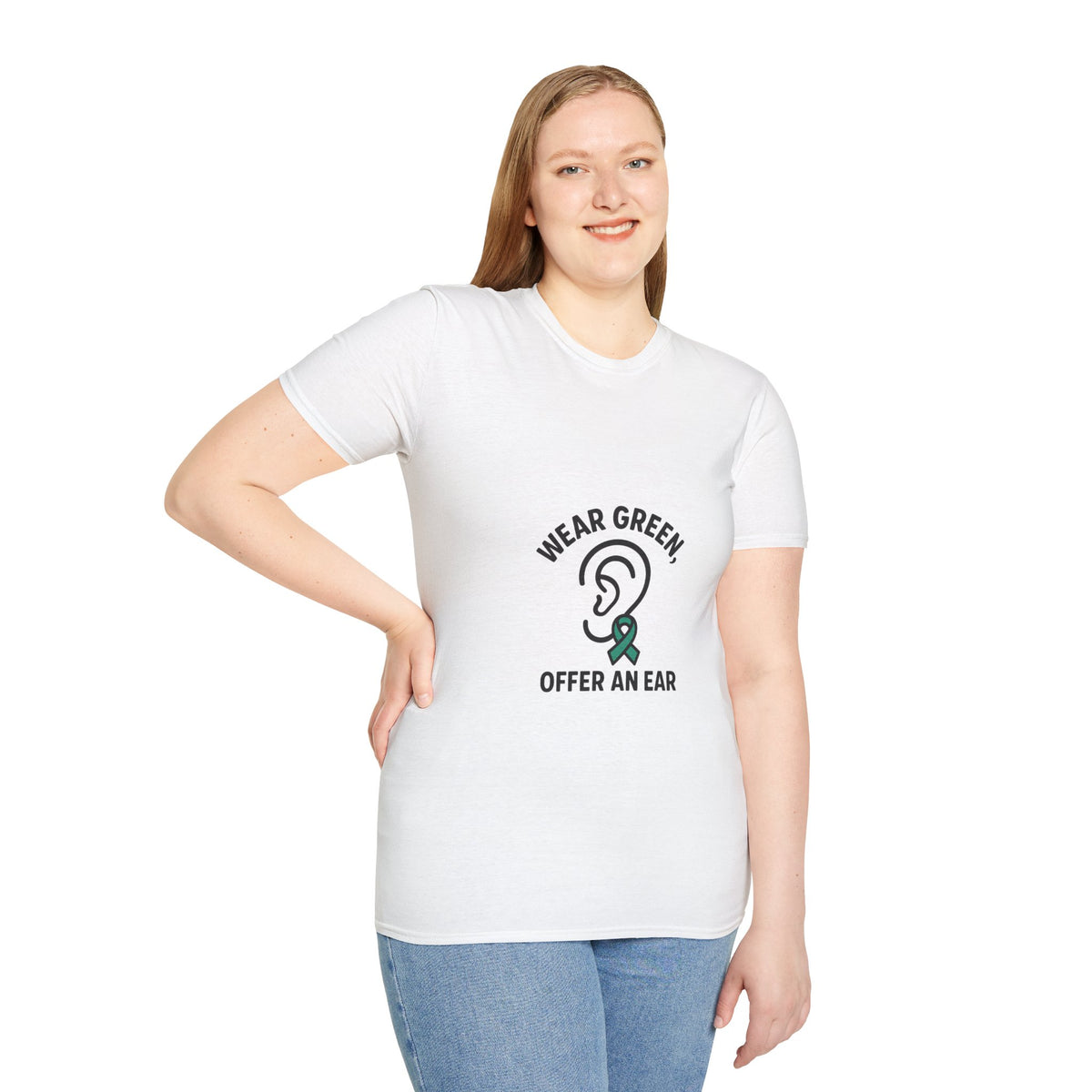 Wear Green Offer An Ear T-Shirt — Mental Health Awareness Tee - Trending Now - October 2026