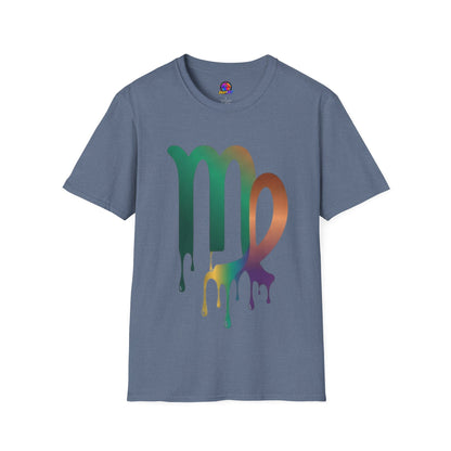 Virgo Zodiac Drip T-Shirt — Colorful Virgo Sign Astrology Tee