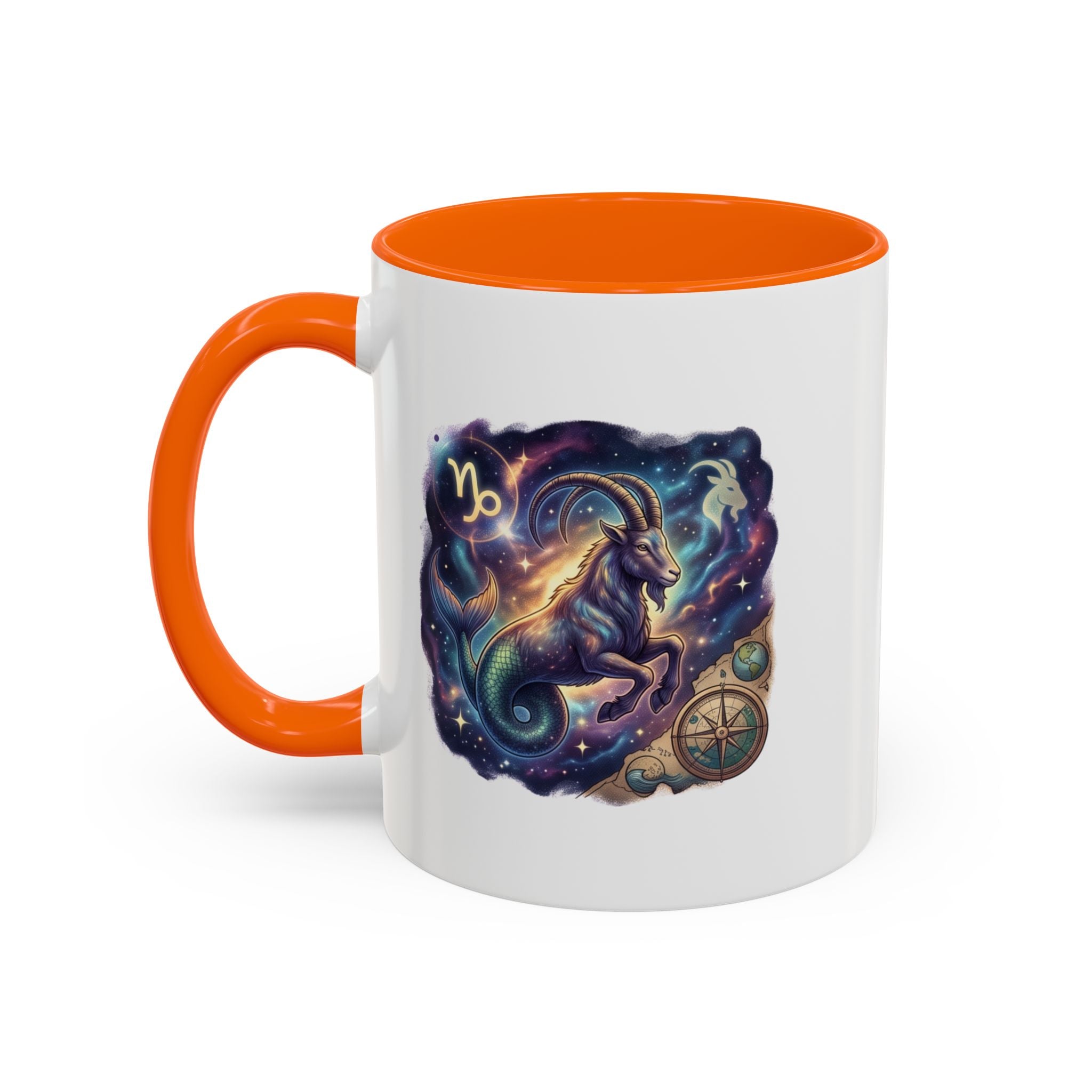 Capricorn Zodiac Coffee Mug — Celestial Goat Astrology Accent Mug