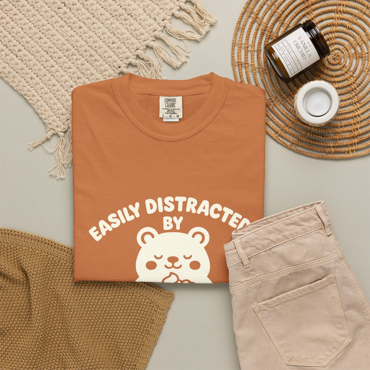 Easily Distracted by Thanksgiving Leftovers T-Shirt — Cute Turkey/Bear Holiday Tee - Trending Now - October 2026