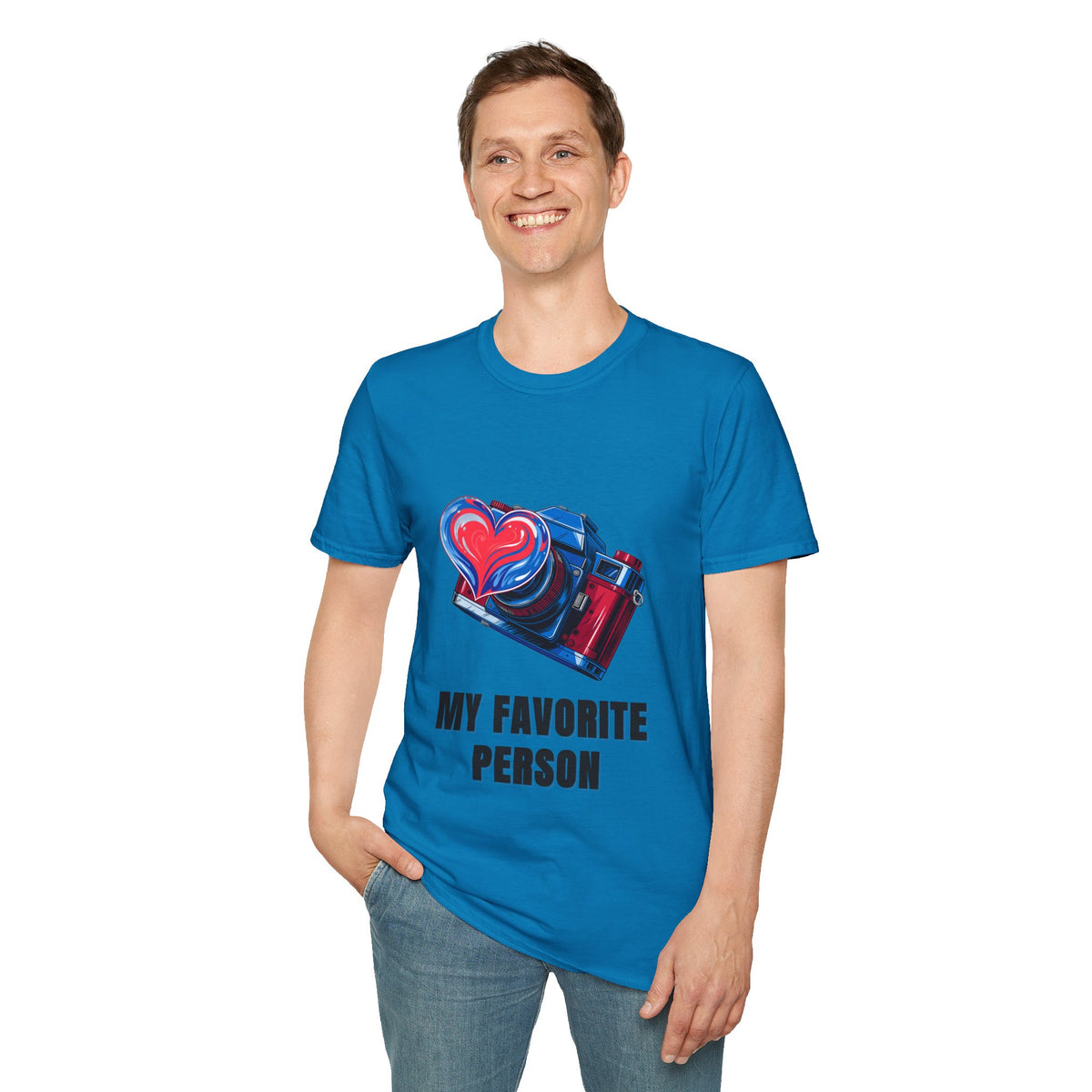 My Favorite Person Camera Heart T-Shirt — Photography Lover Graphic Tee - Trending Now - August 2026
