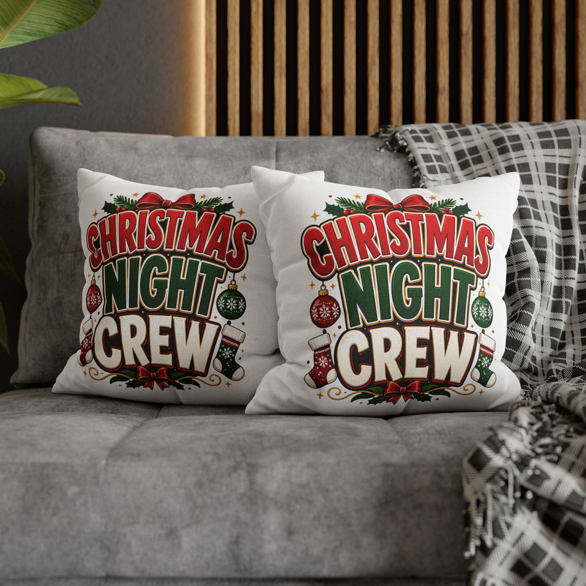 Christmas Night Crew Pillowcase
